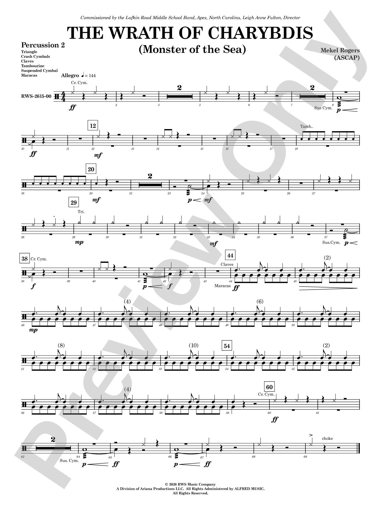 The Wrath of Charybdis: 2nd Percussion