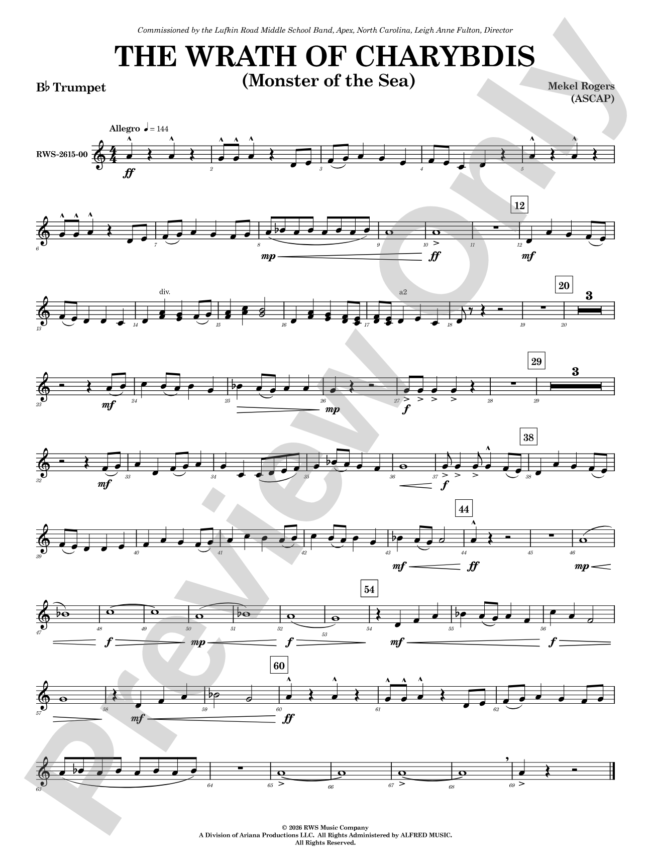 The Wrath of Charybdis: 1st B-flat Trumpet