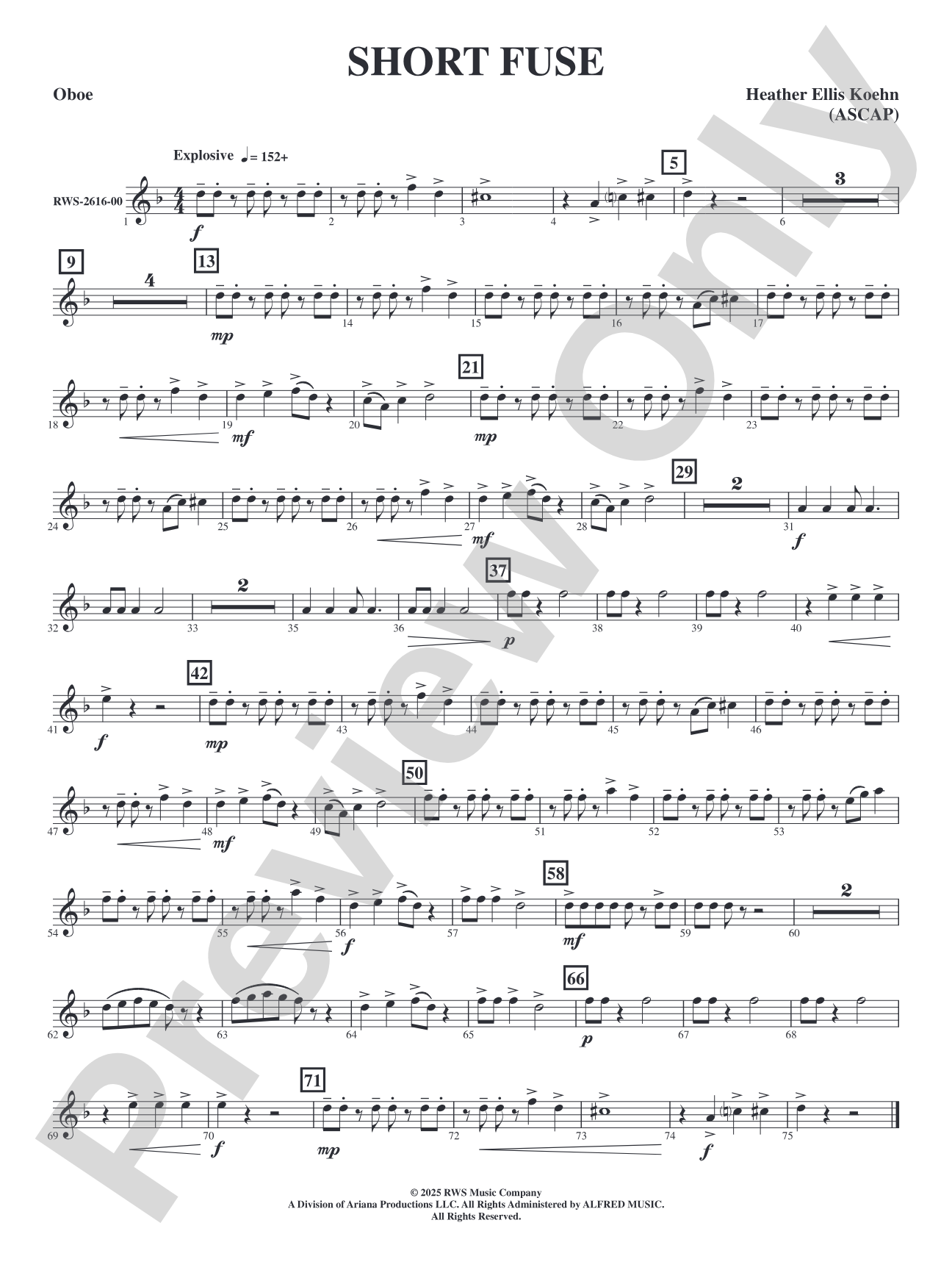 Short Fuse: Oboe