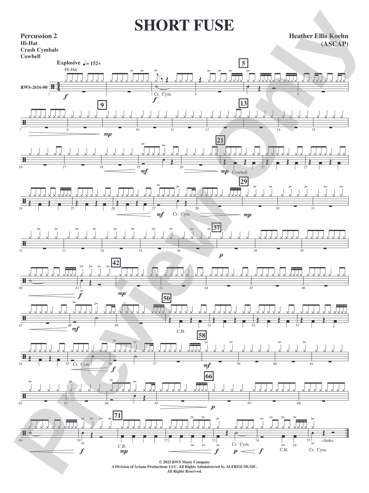 Short Fuse: 2nd Percussion