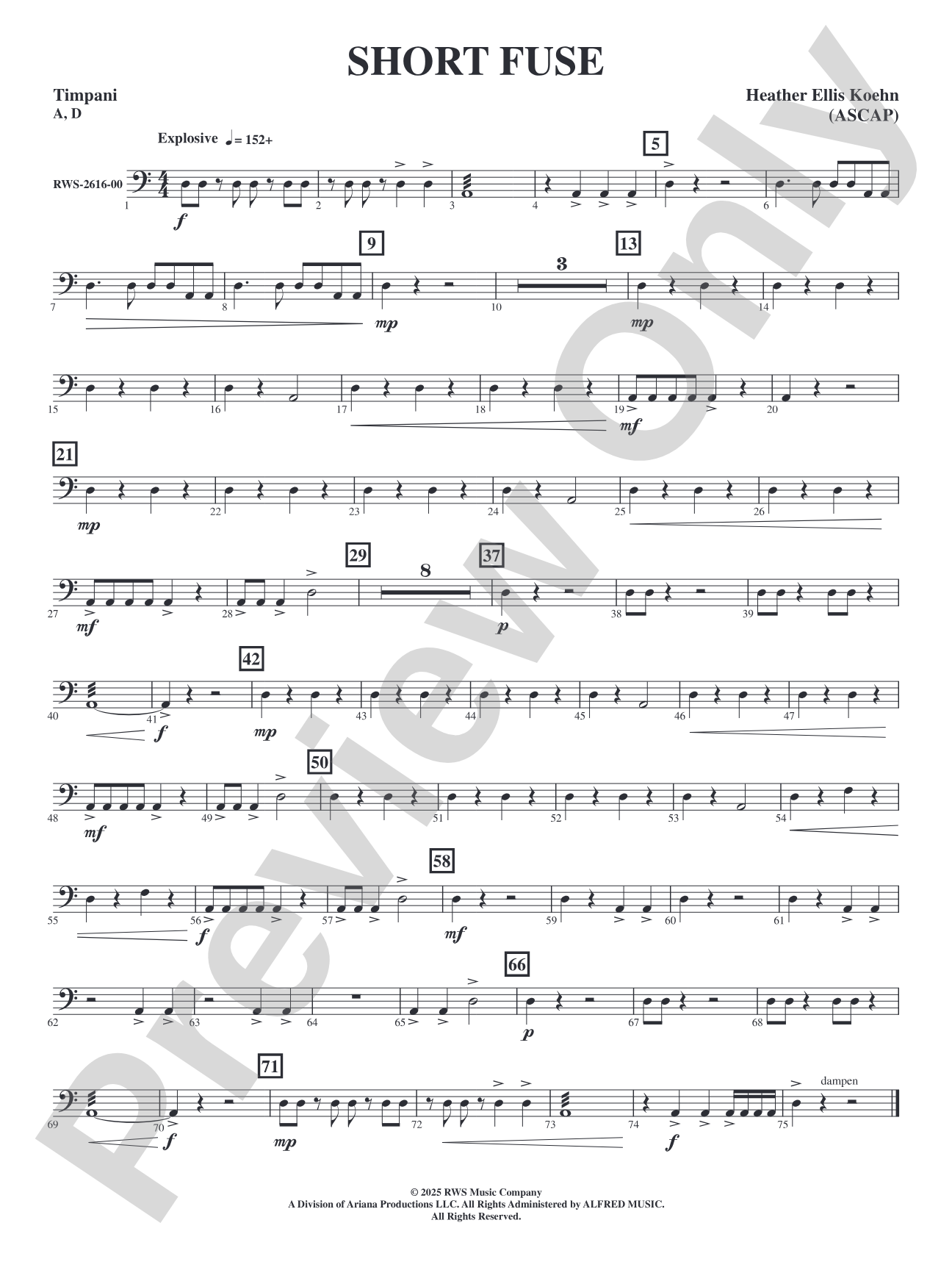 Short Fuse: Timpani