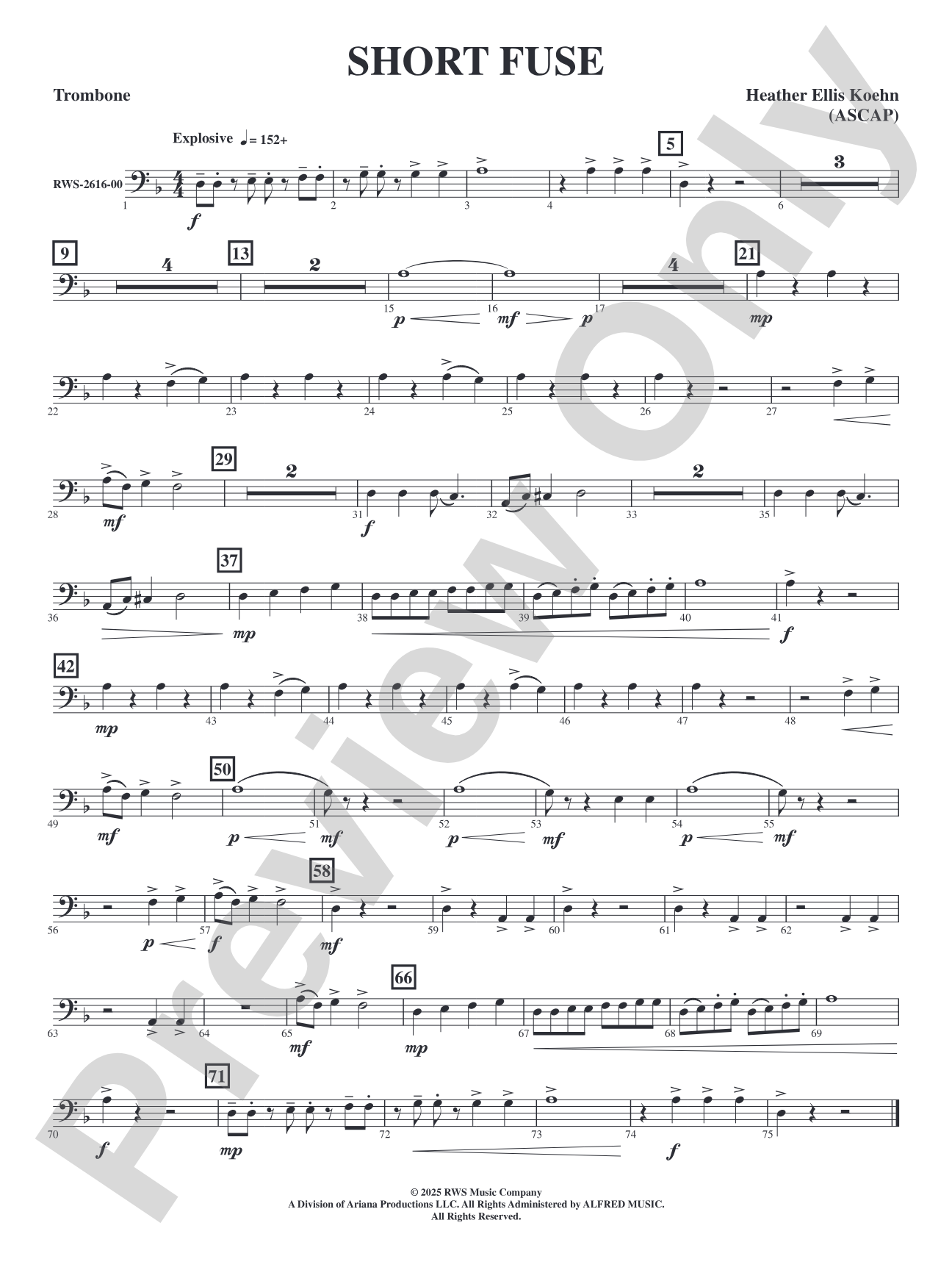 Short Fuse: 1st Trombone