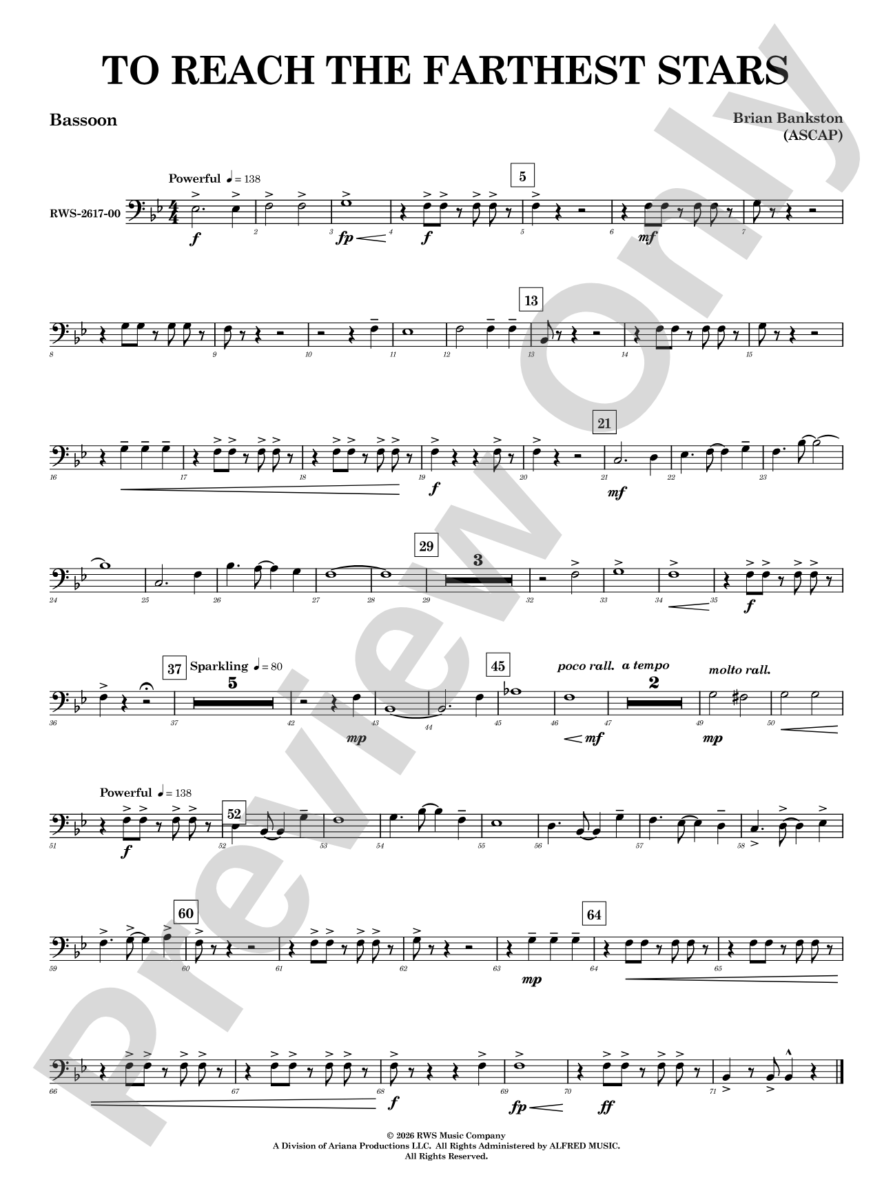 To Reach the Farthest Stars: Bassoon