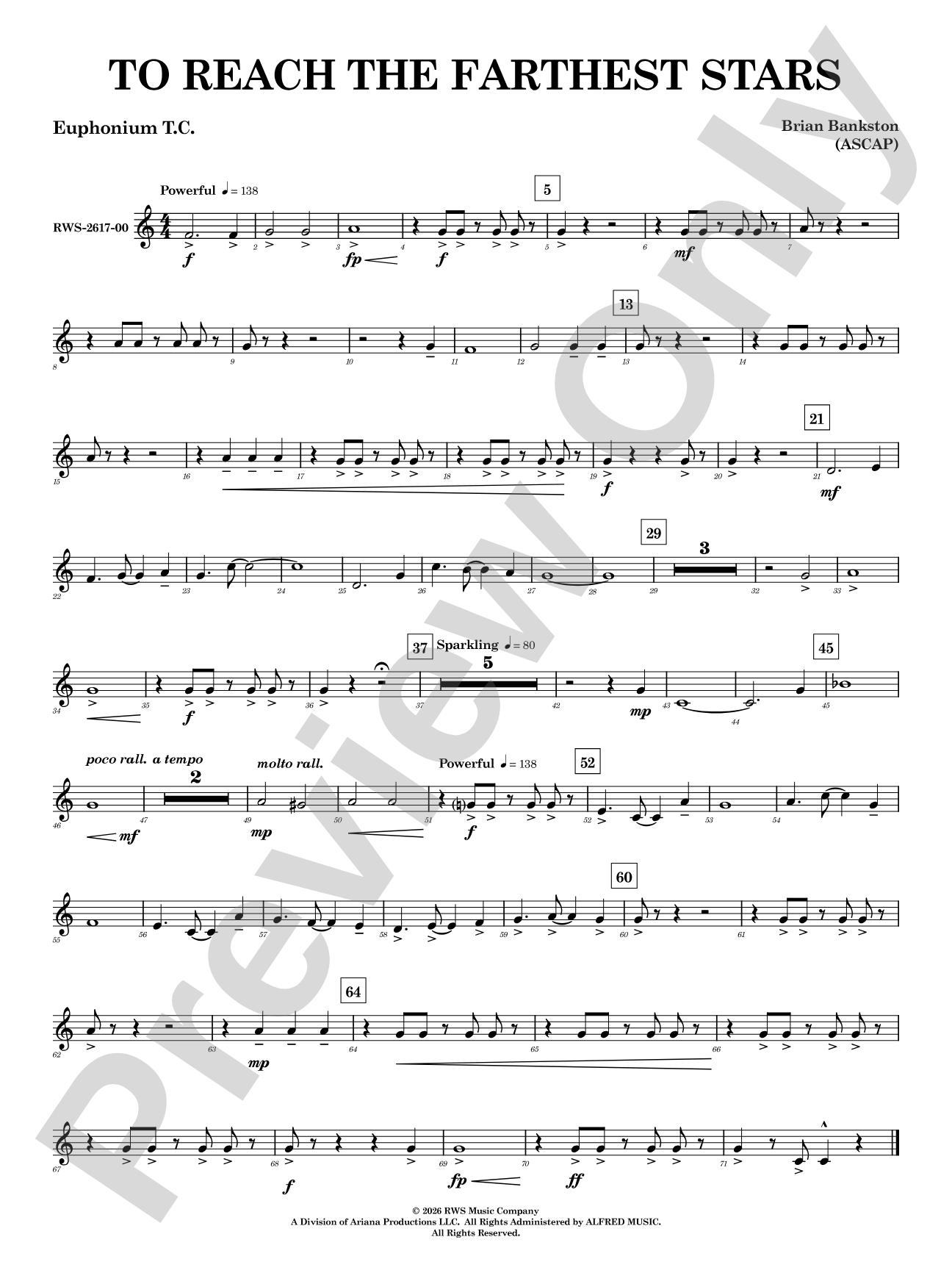 To Reach the Farthest Stars: Baritone T.C.