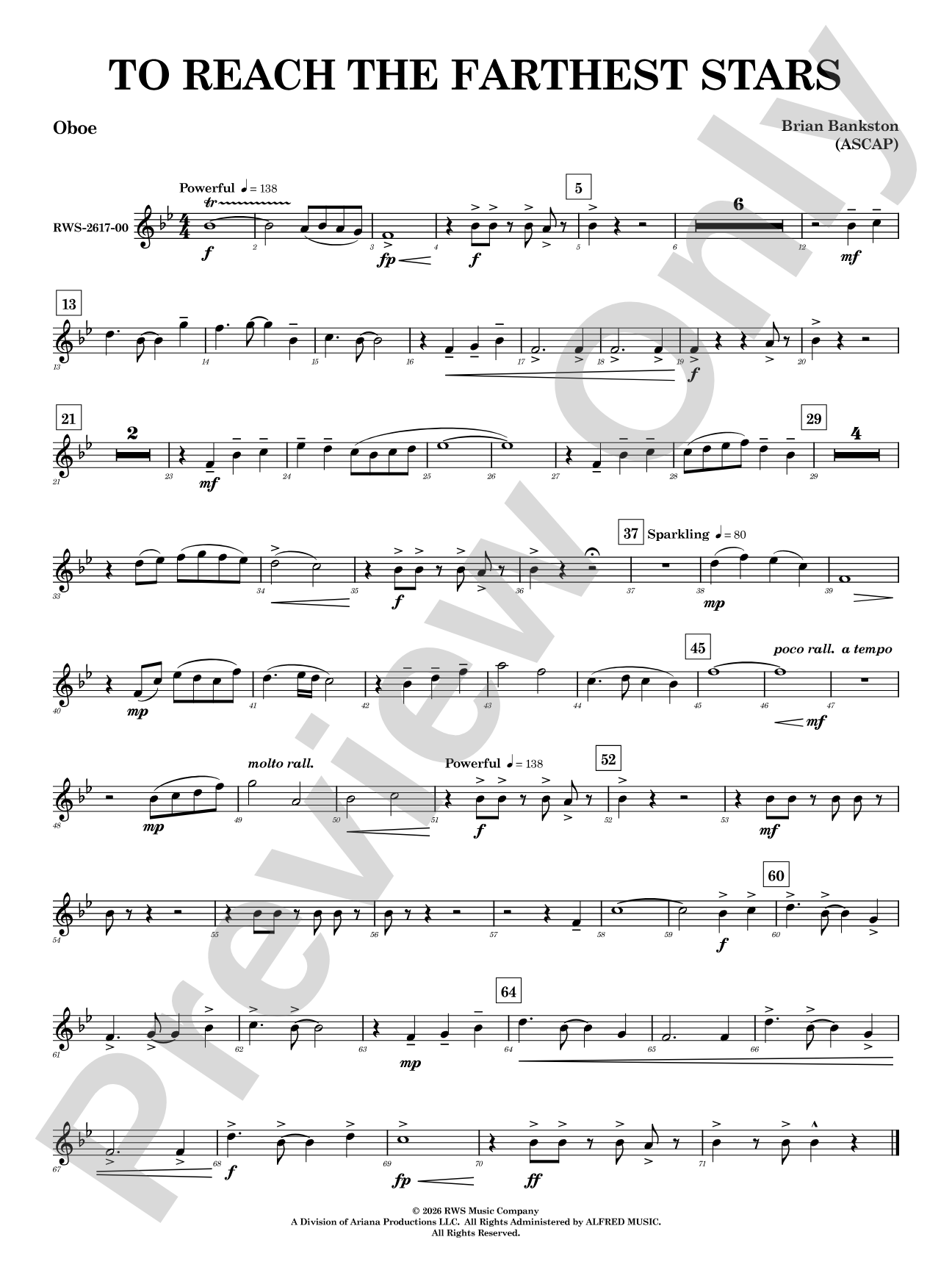 To Reach the Farthest Stars: Oboe
