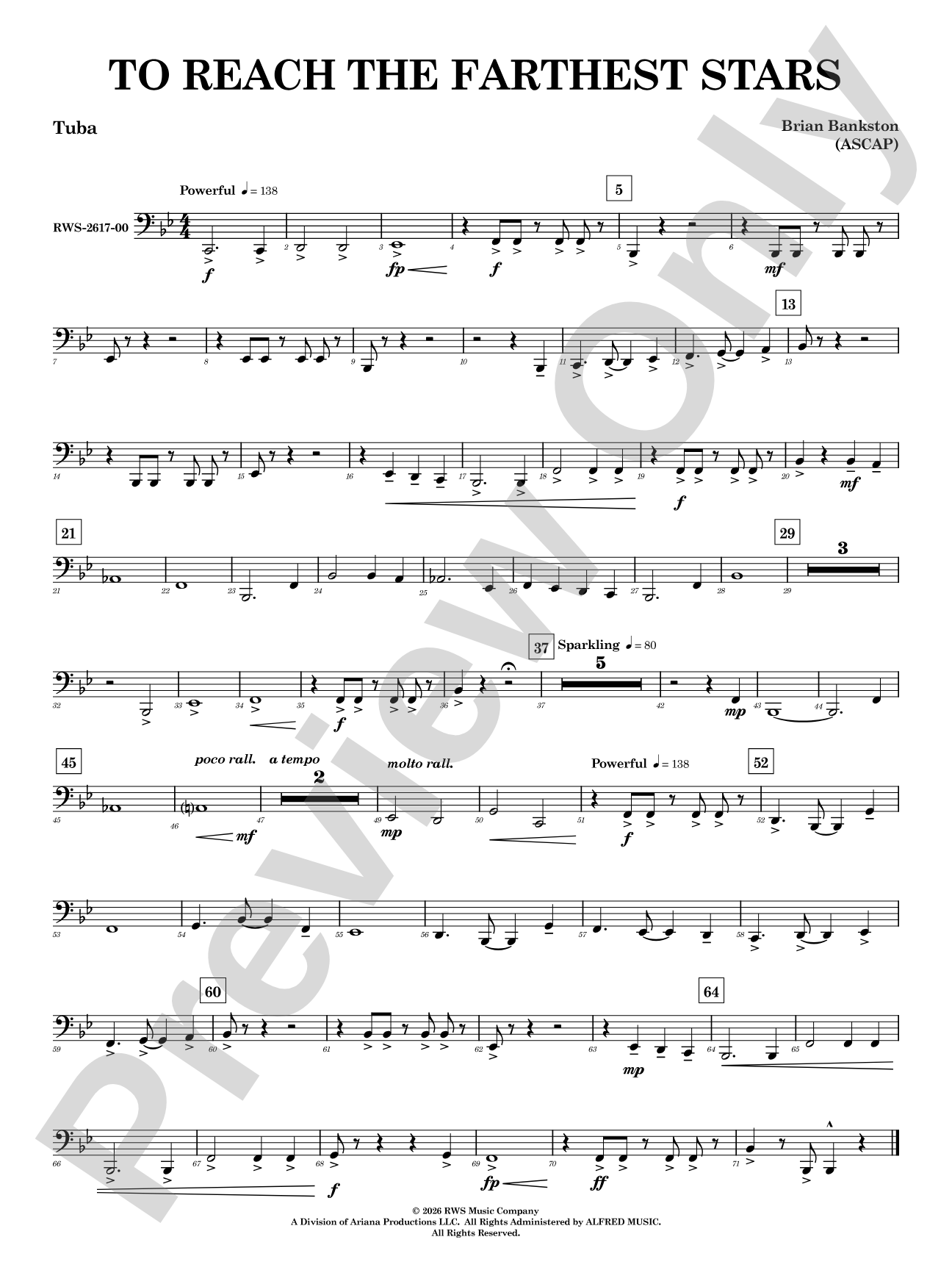 To Reach the Farthest Stars: Tuba
