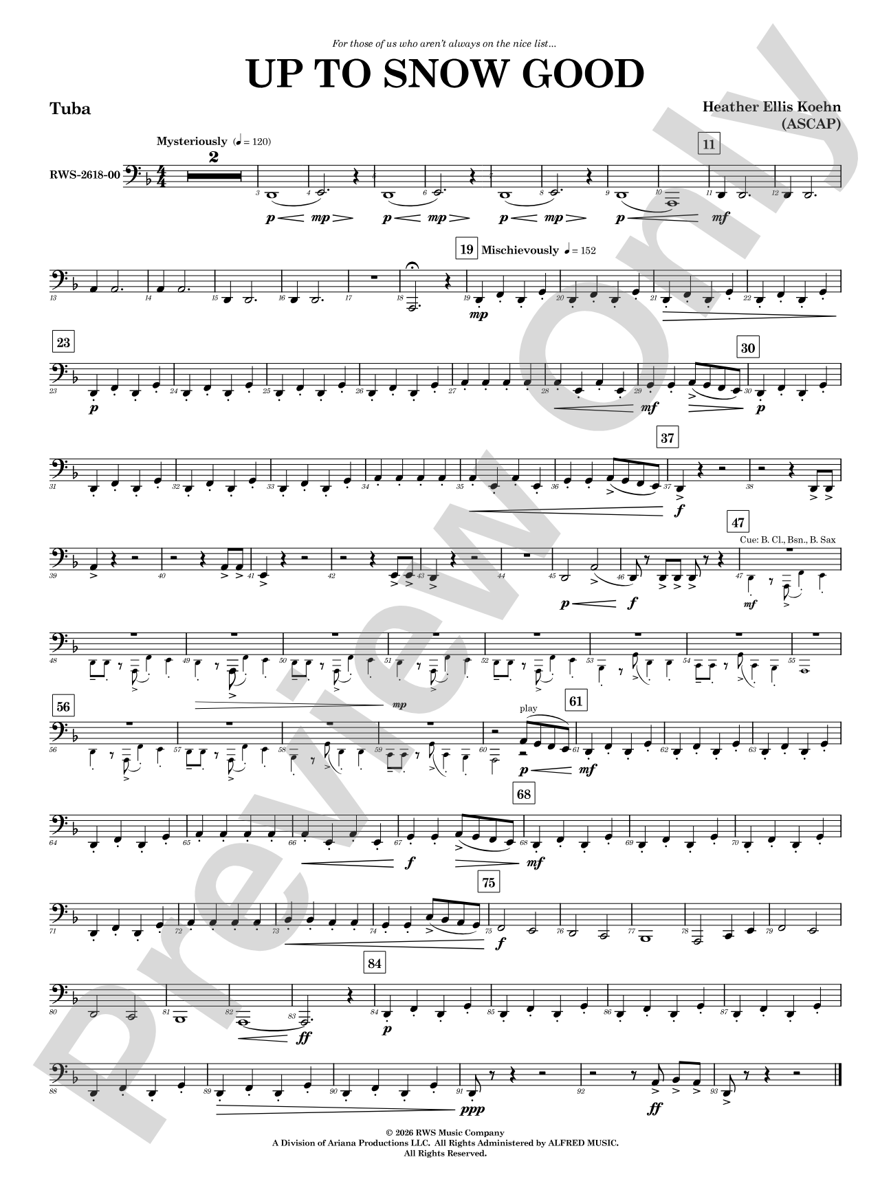 Up to Snow Good: Tuba