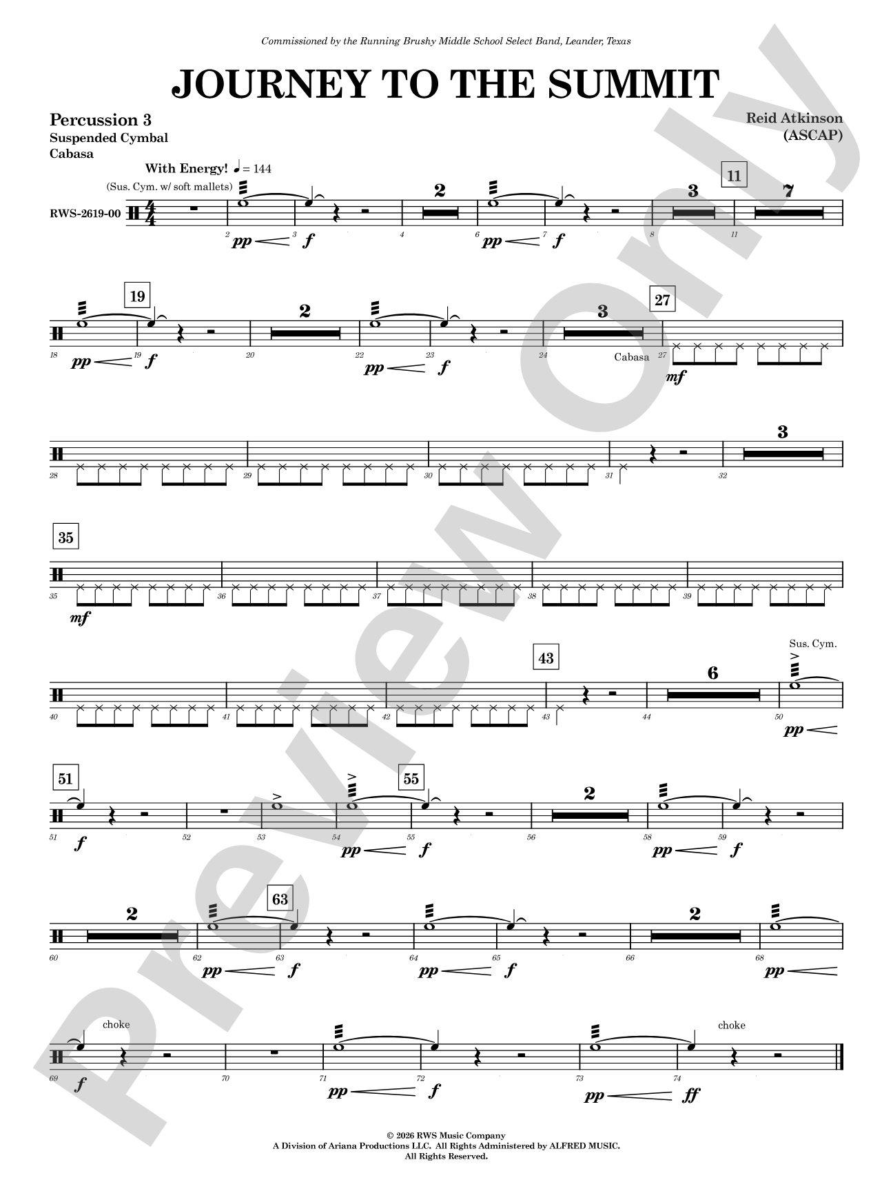 Journey to the Summit: 3rd Percussion