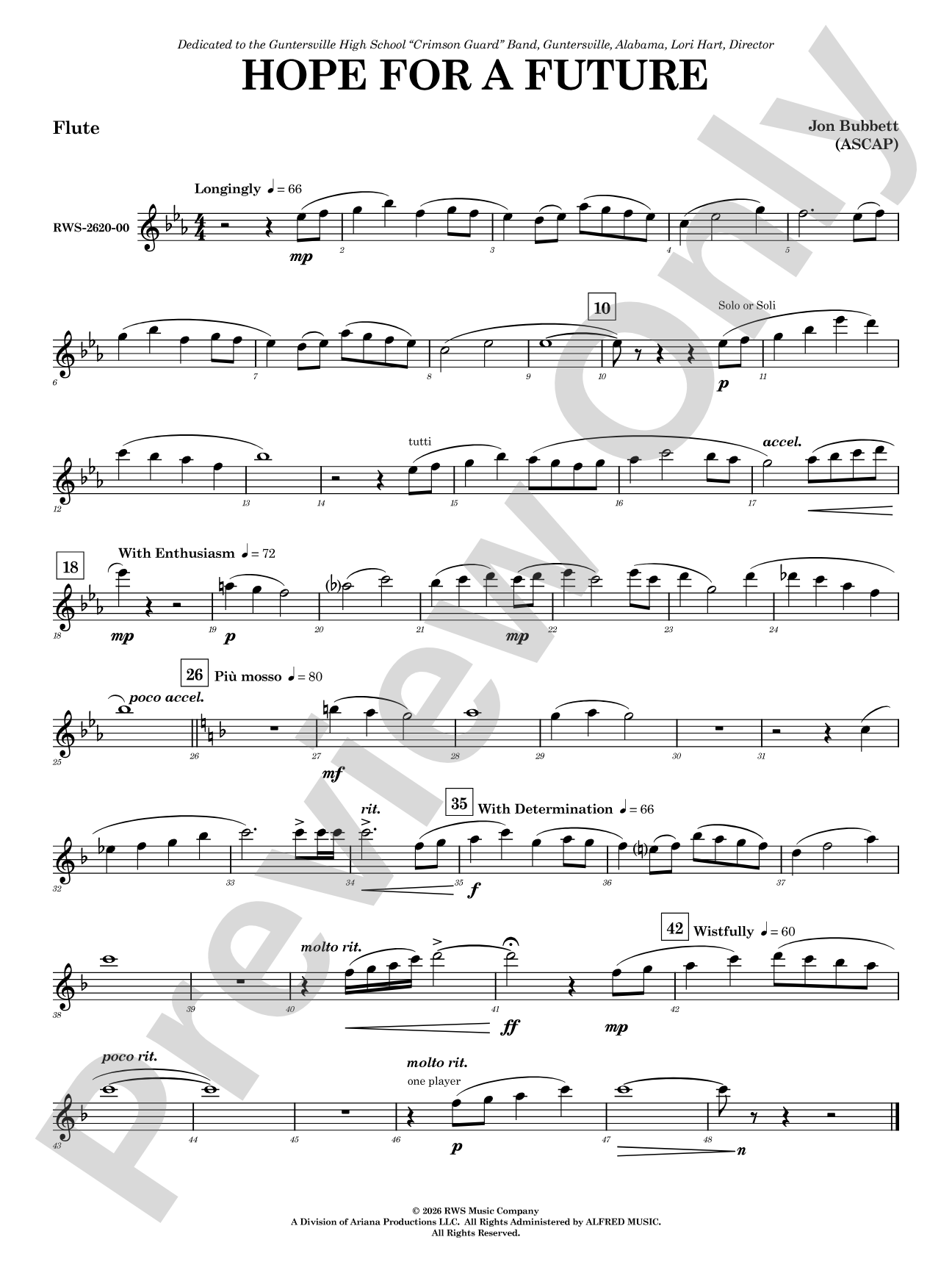 Hope for a Future: Flute