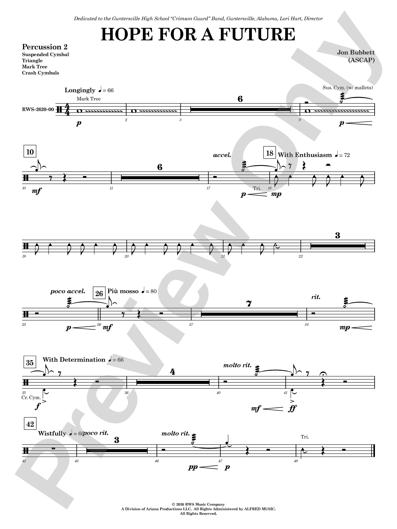 Hope for a Future: 2nd Percussion