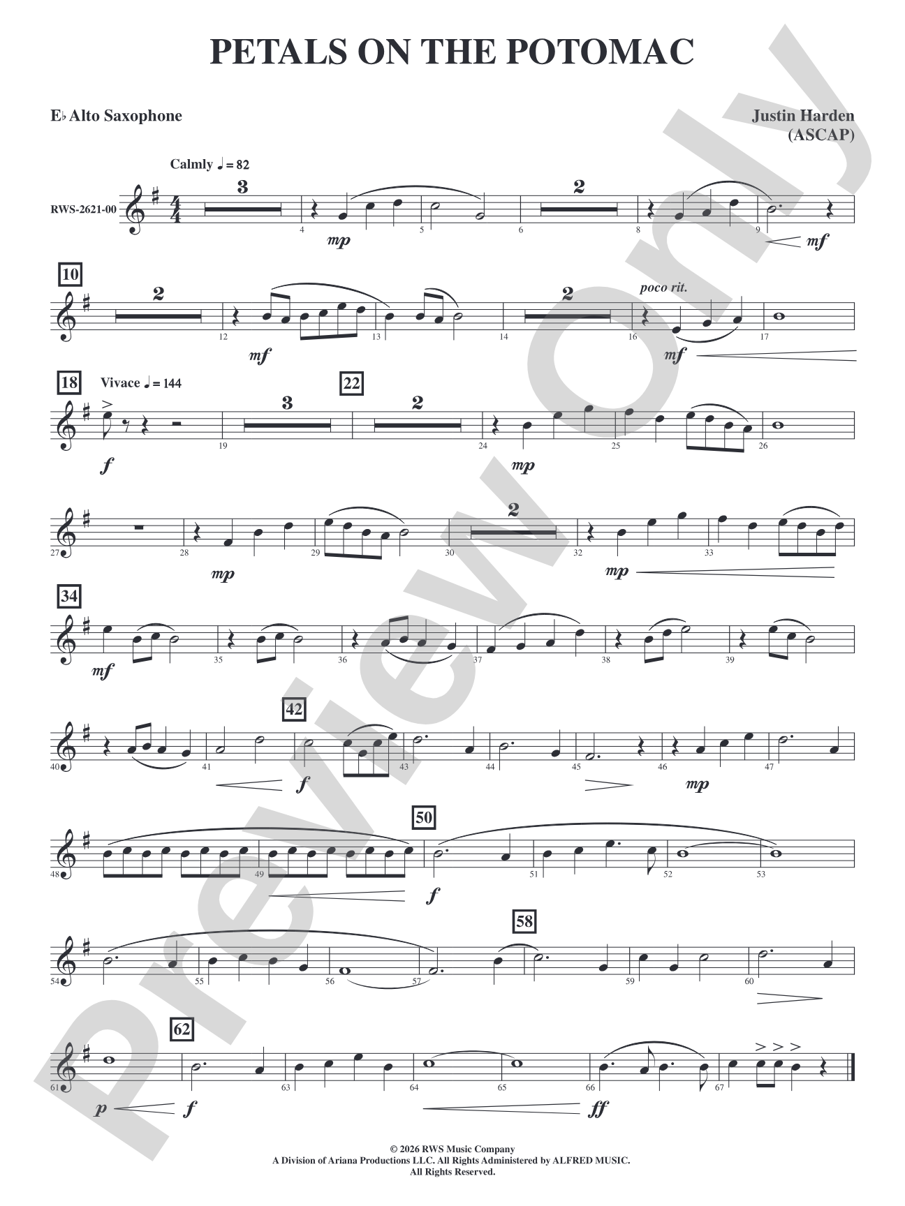 Petals on the Potomac: E-flat Alto Saxophone