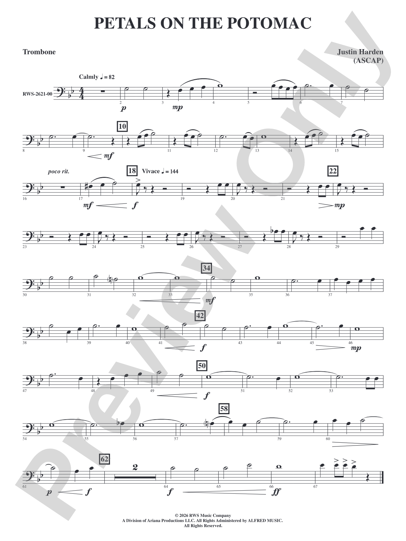 Petals on the Potomac: 1st Trombone