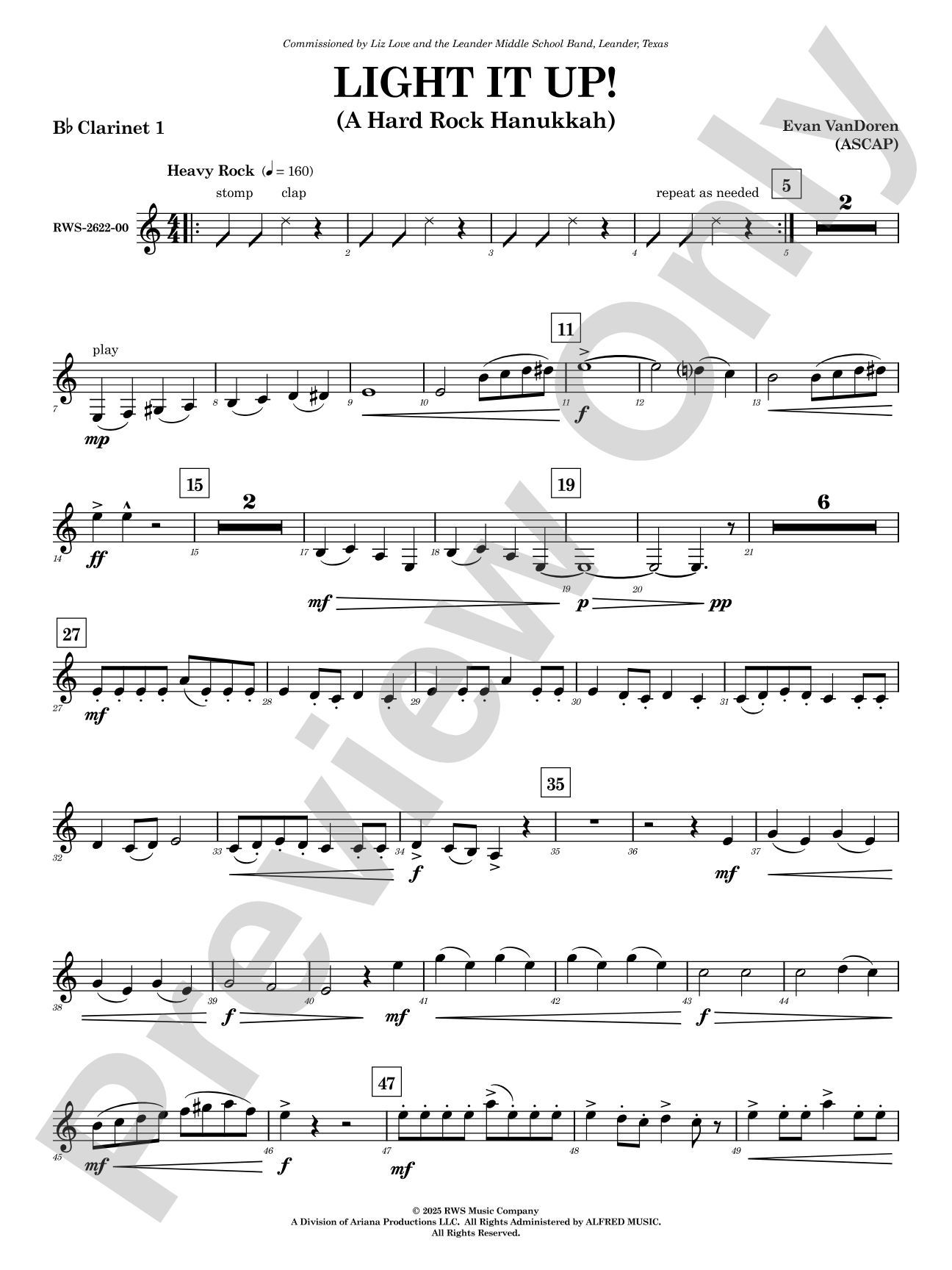 Light It Up!: 1st B-flat Clarinet