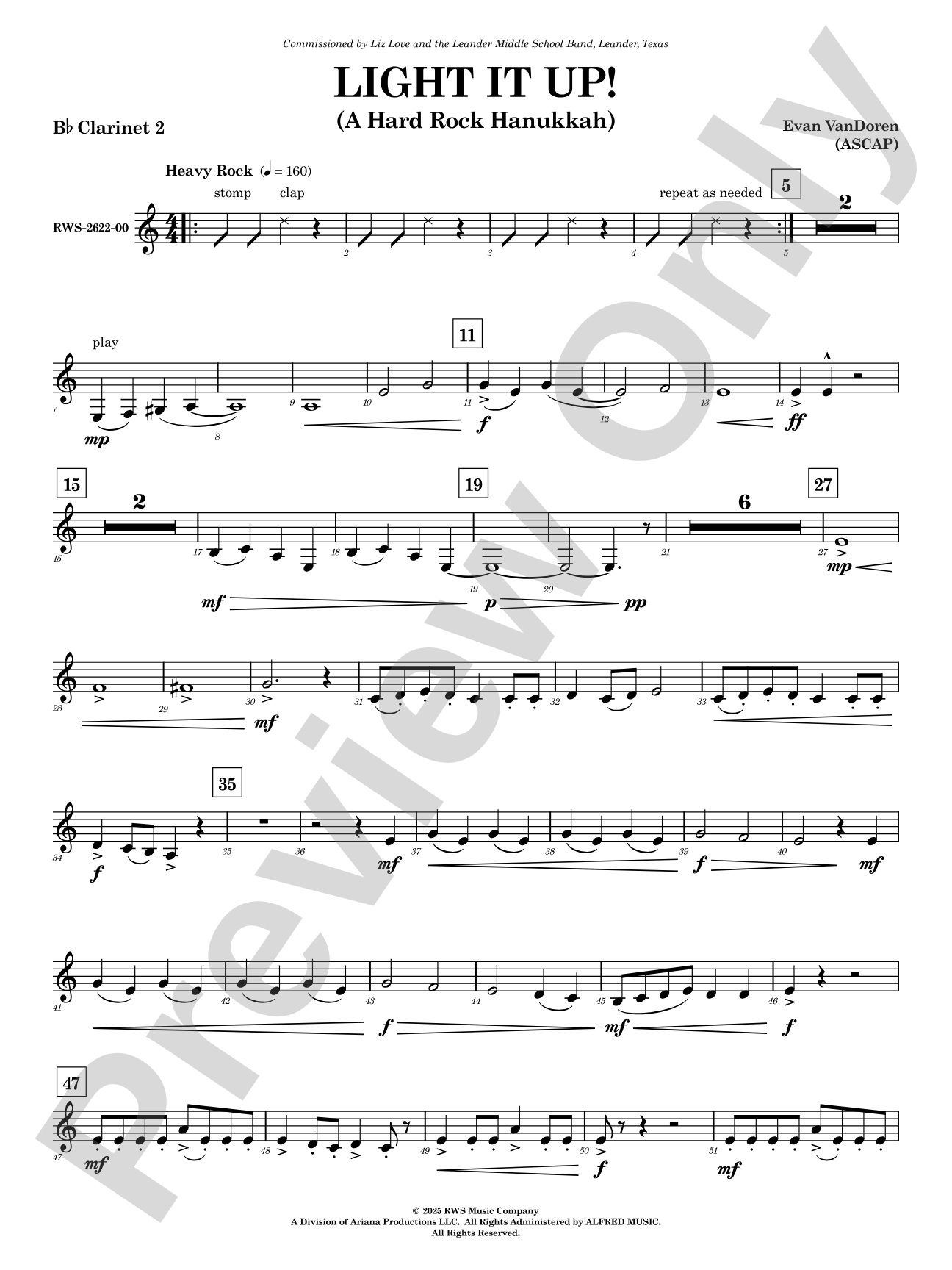 Light It Up!: 2nd B-flat Clarinet