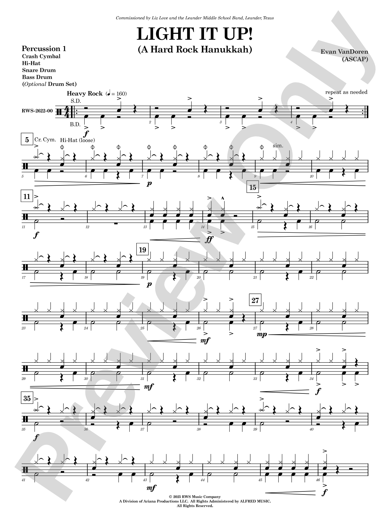 Light It Up!: 1st Percussion