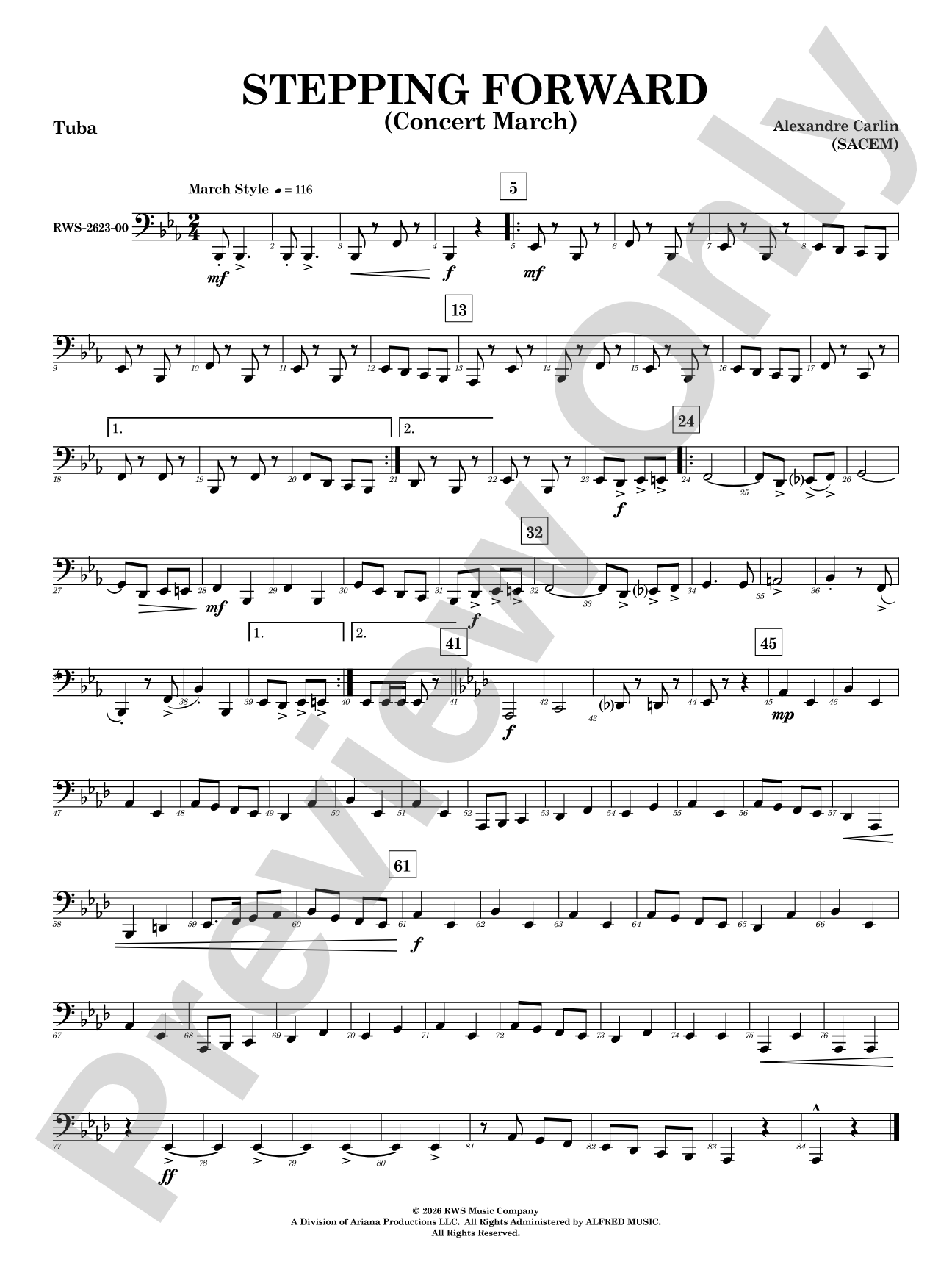 Stepping Forward: Tuba