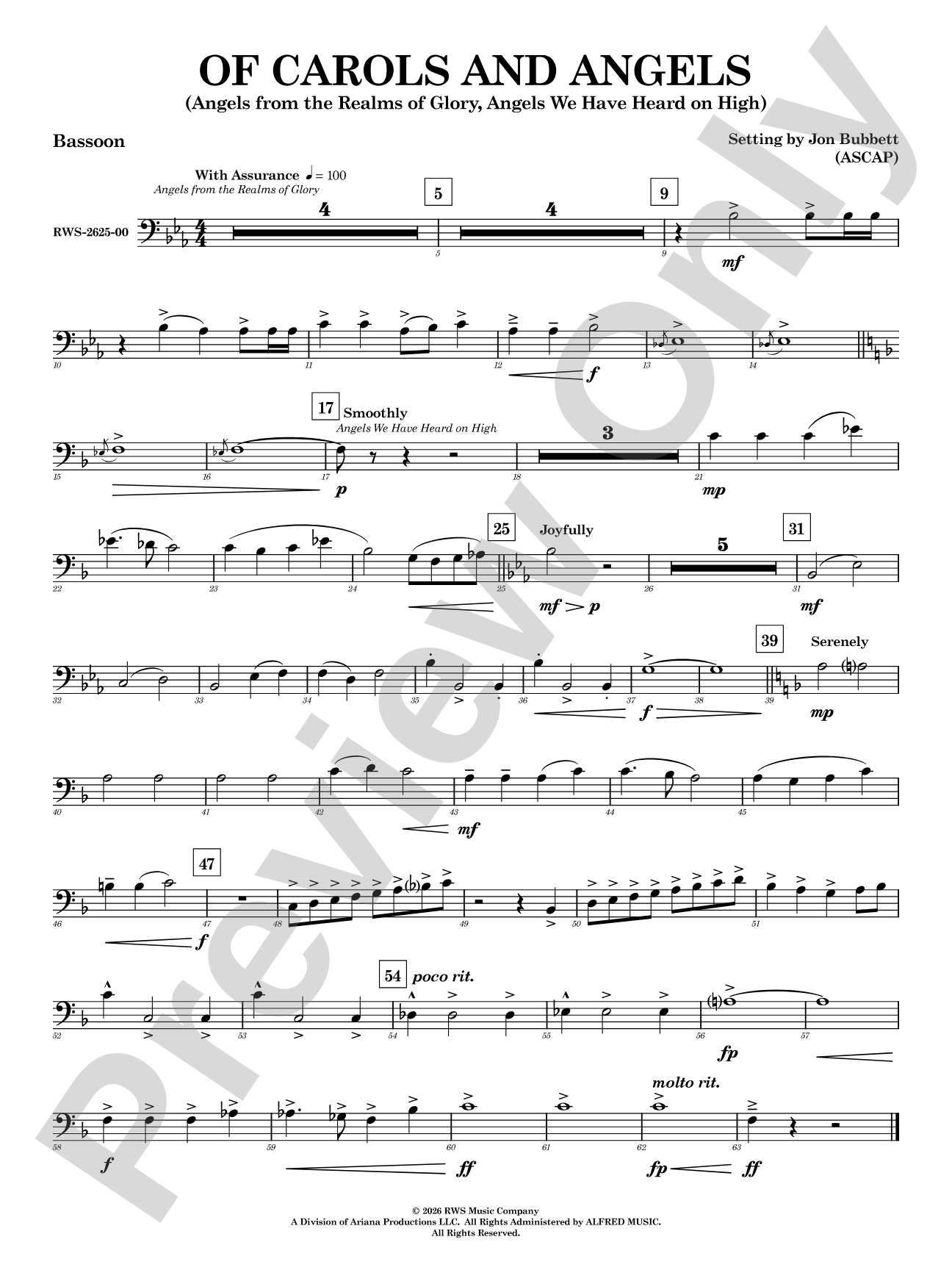 Of Carols and Angels: Bassoon