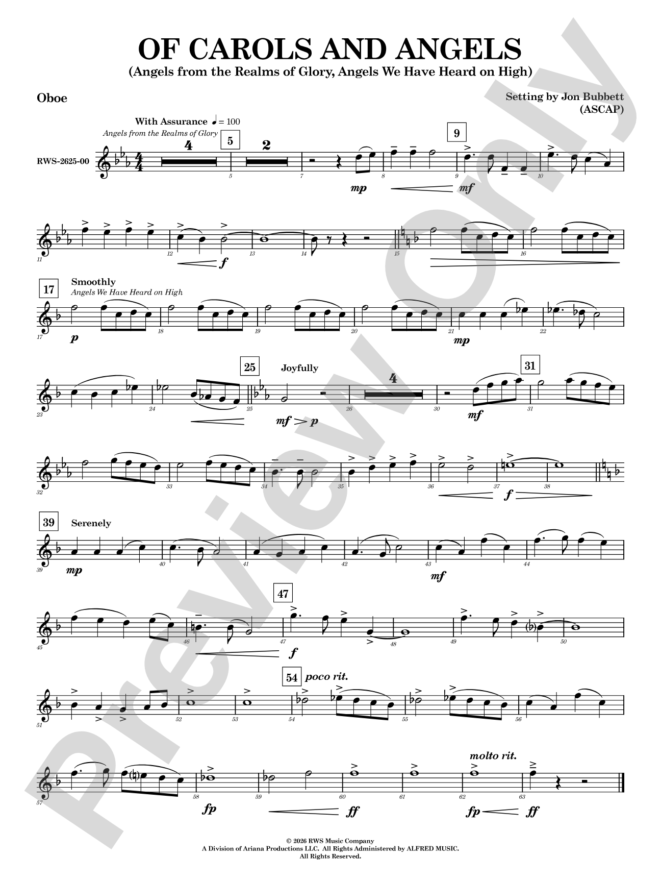 Of Carols and Angels: Oboe