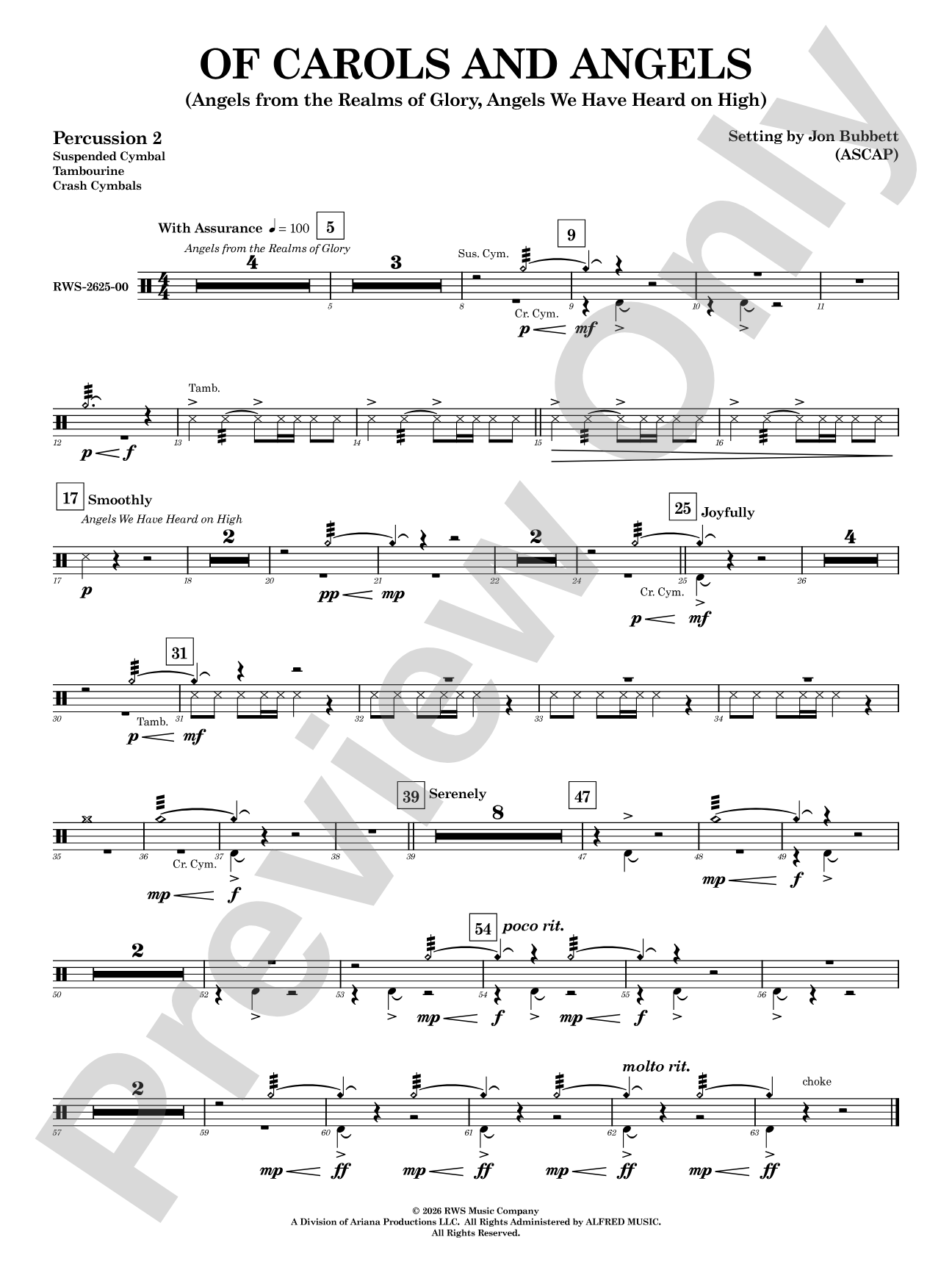 Of Carols and Angels: 2nd Percussion