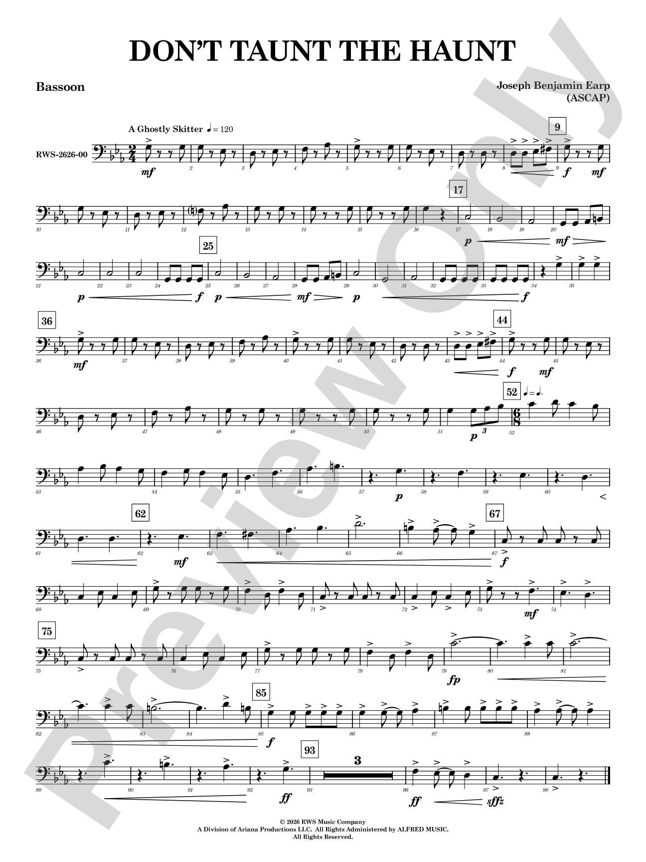 Don't Taunt the Haunt: Bassoon