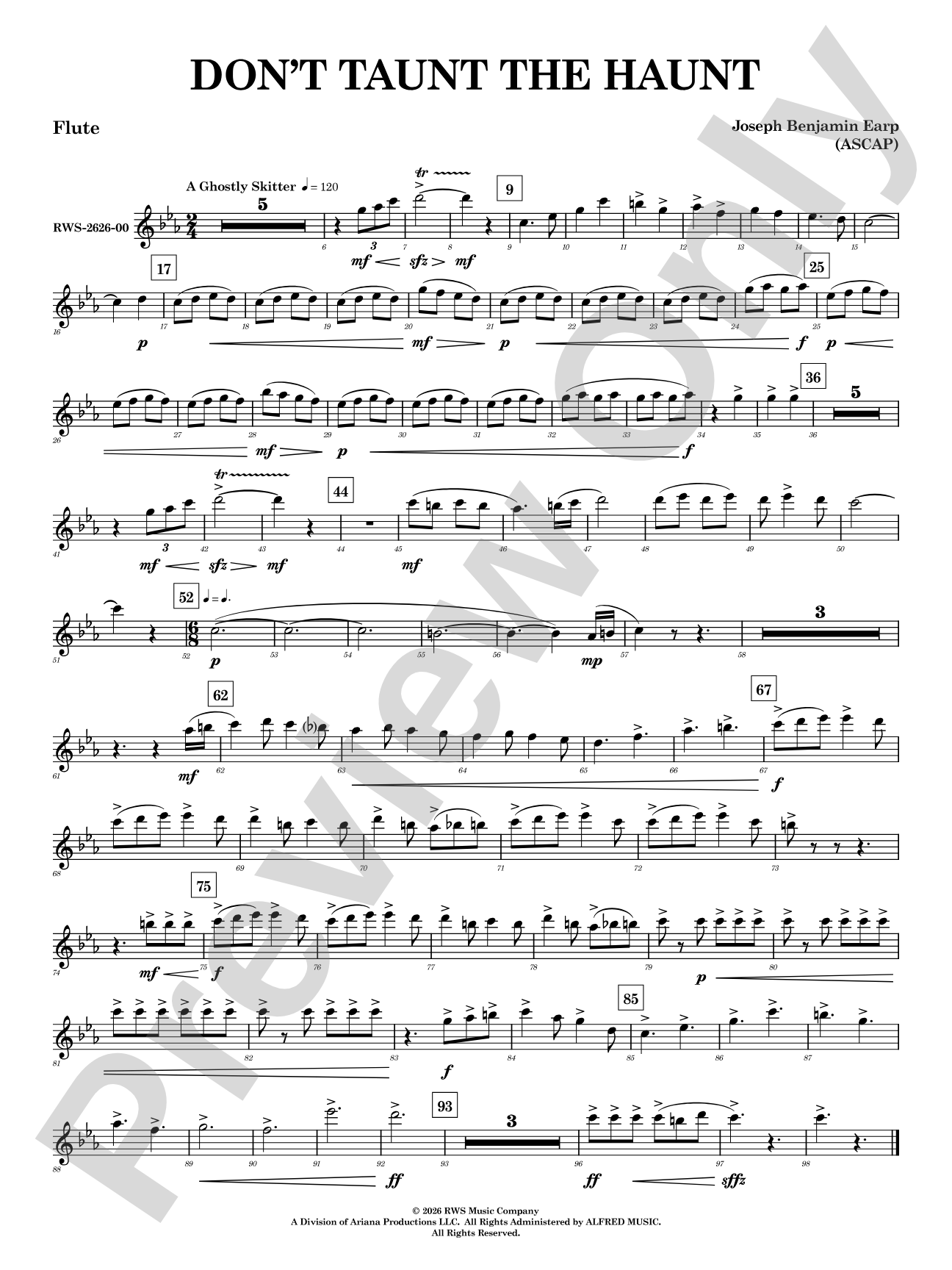 Don't Taunt the Haunt: Flute