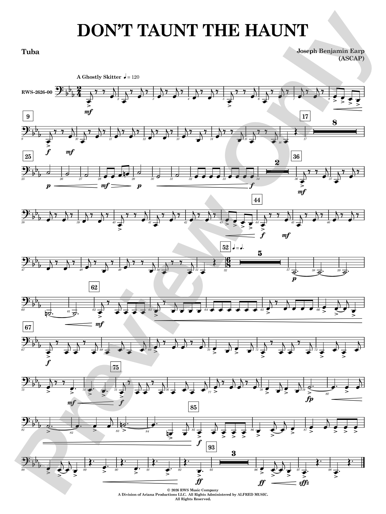 Don't Taunt the Haunt: Tuba