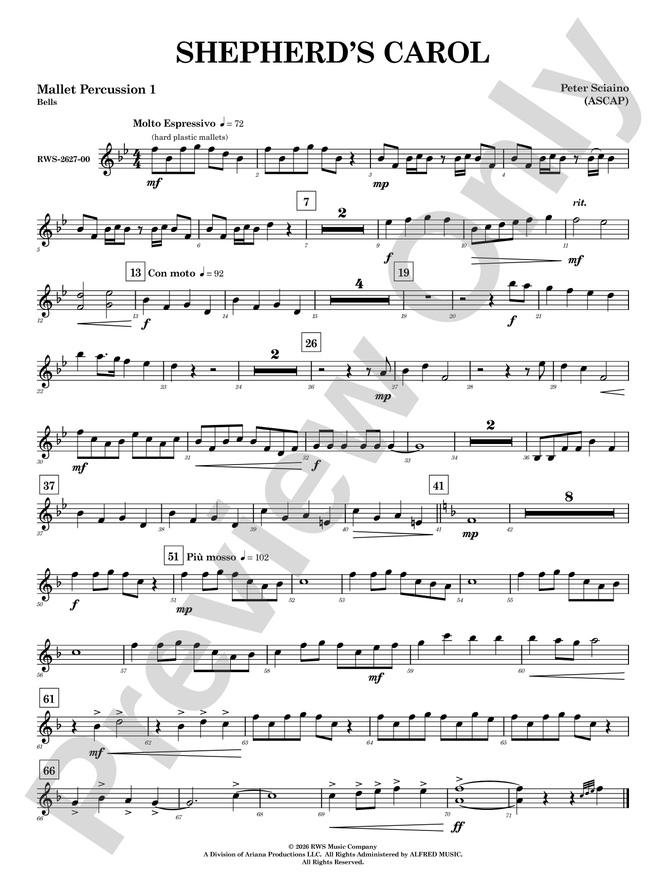 Shepherd's Carol: Mallets