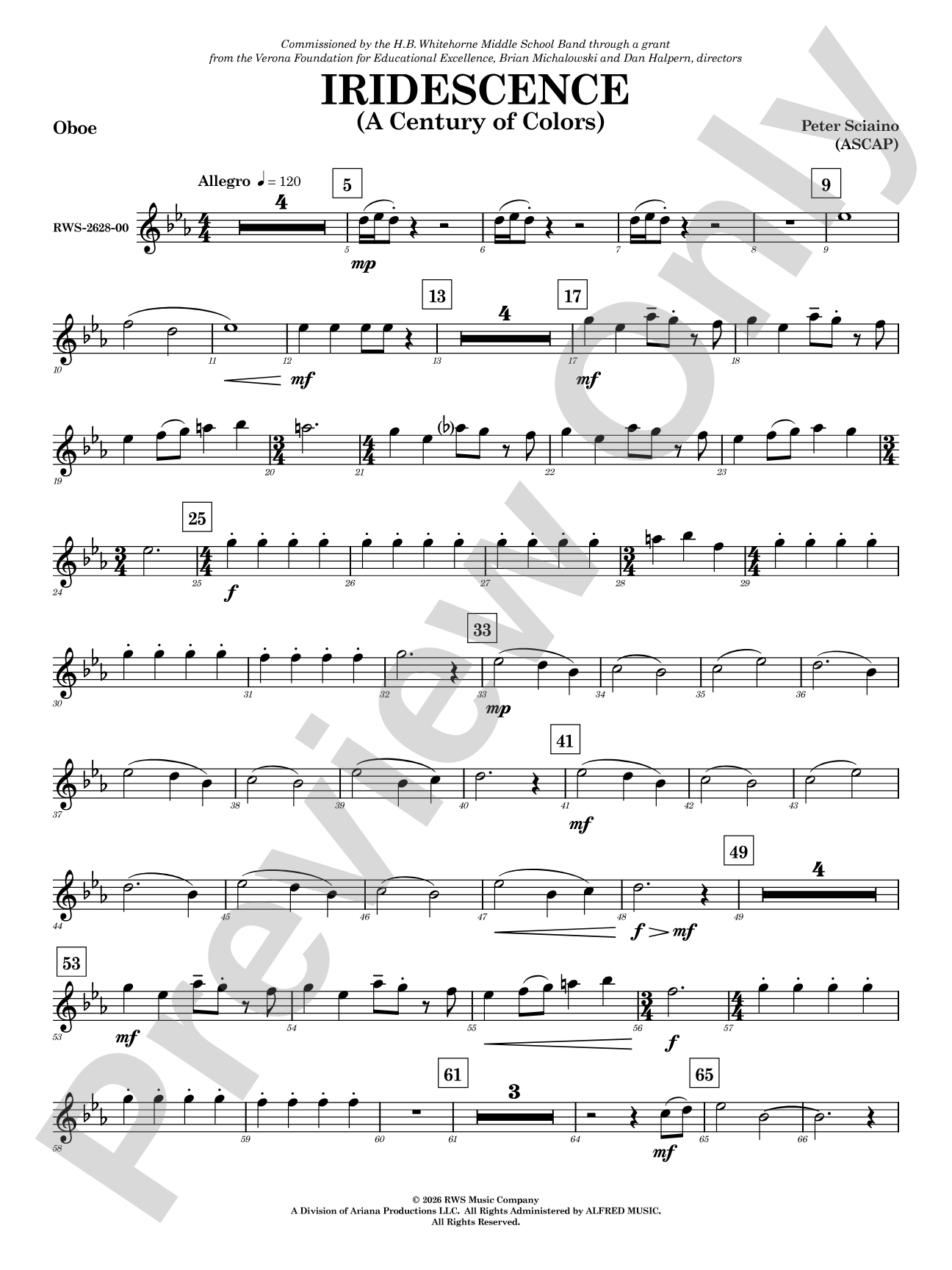 Iridescence: Oboe