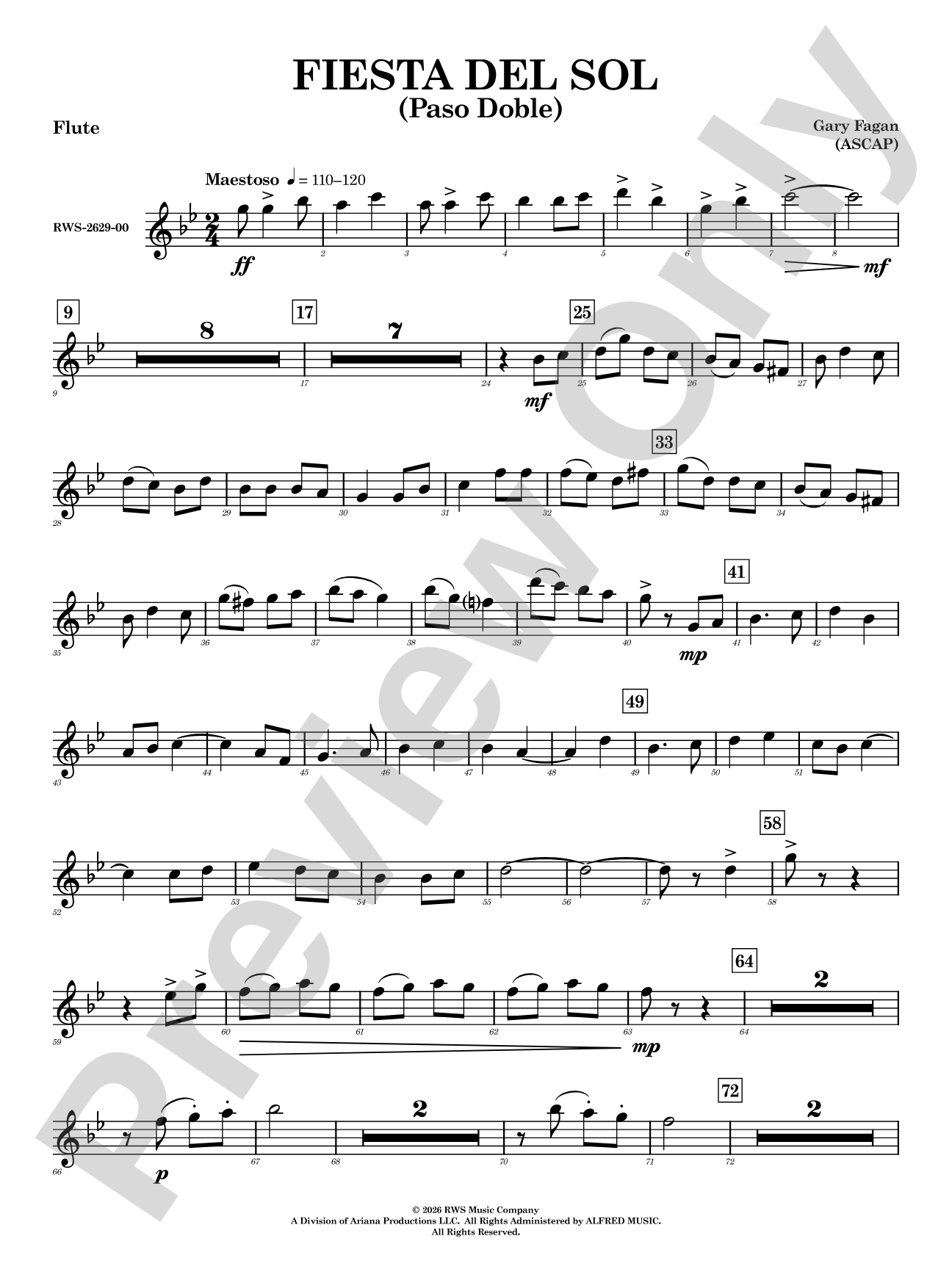 Fiesta del Sol: Flute