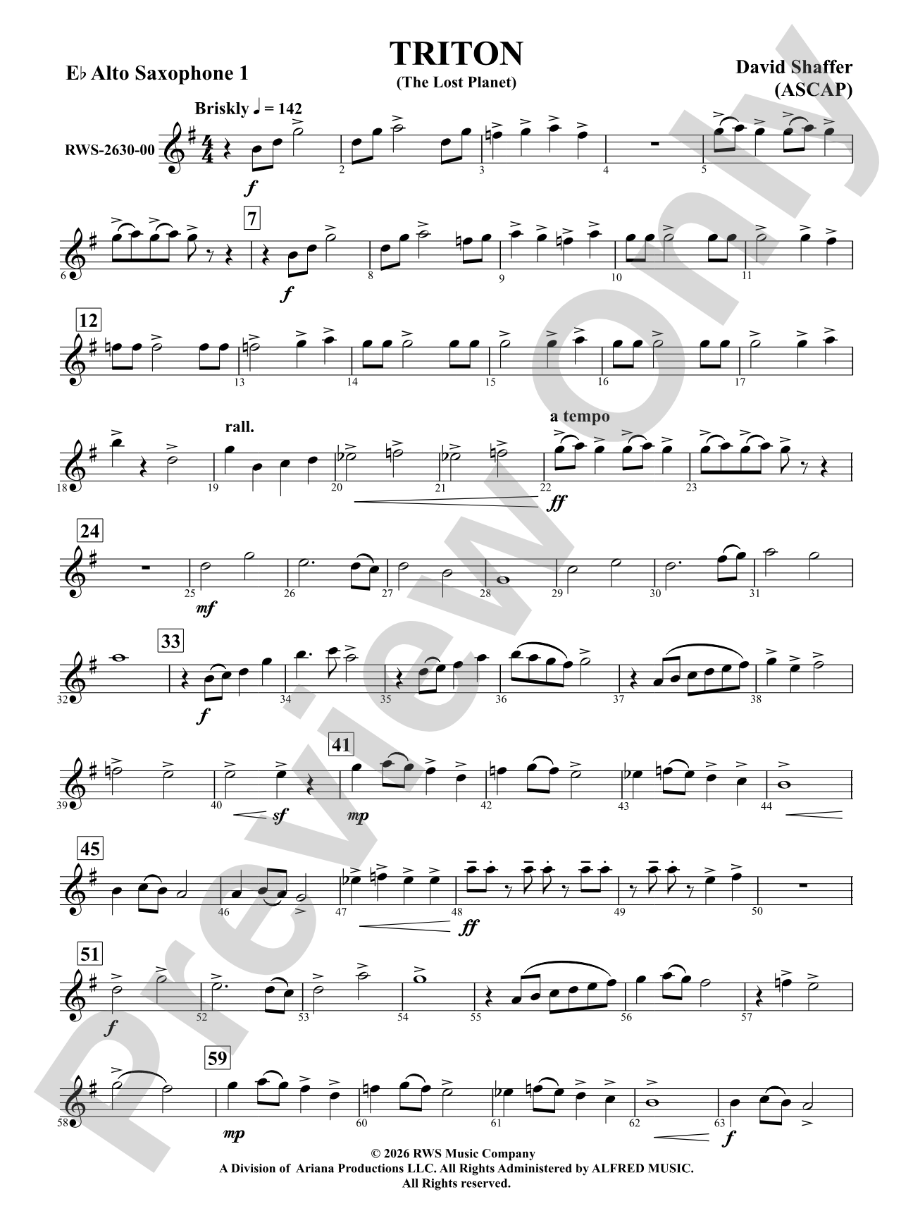 Triton: E-flat Alto Saxophone