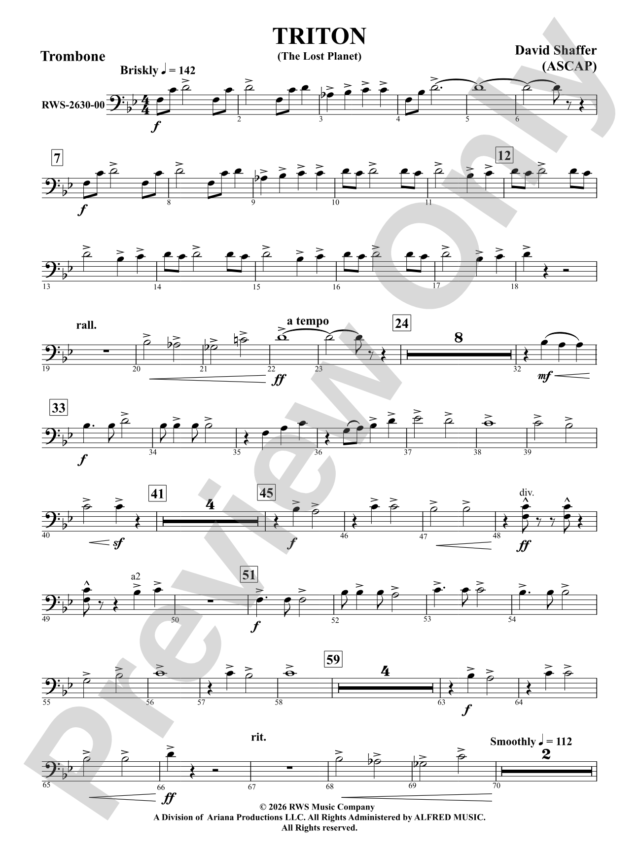Triton: 1st Trombone