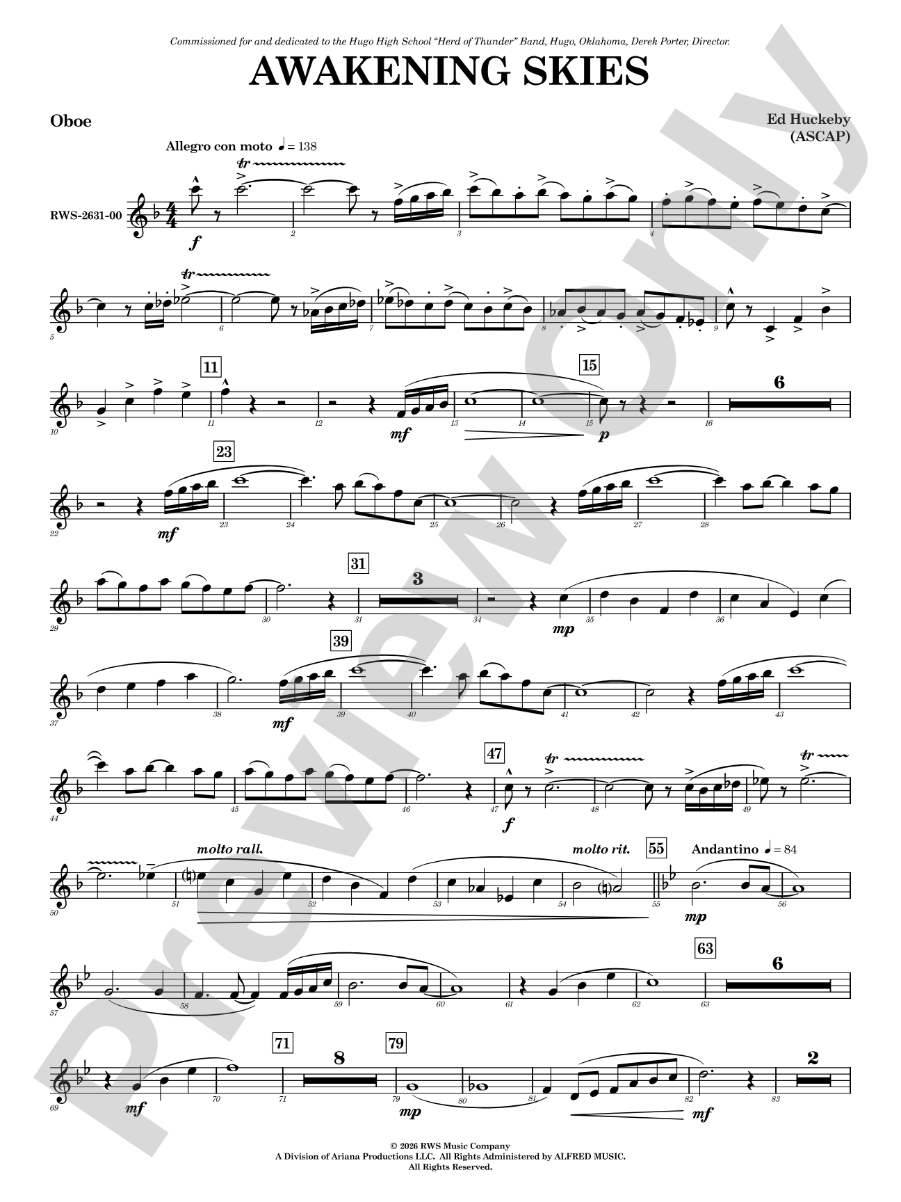 Awakening Skies: Oboe
