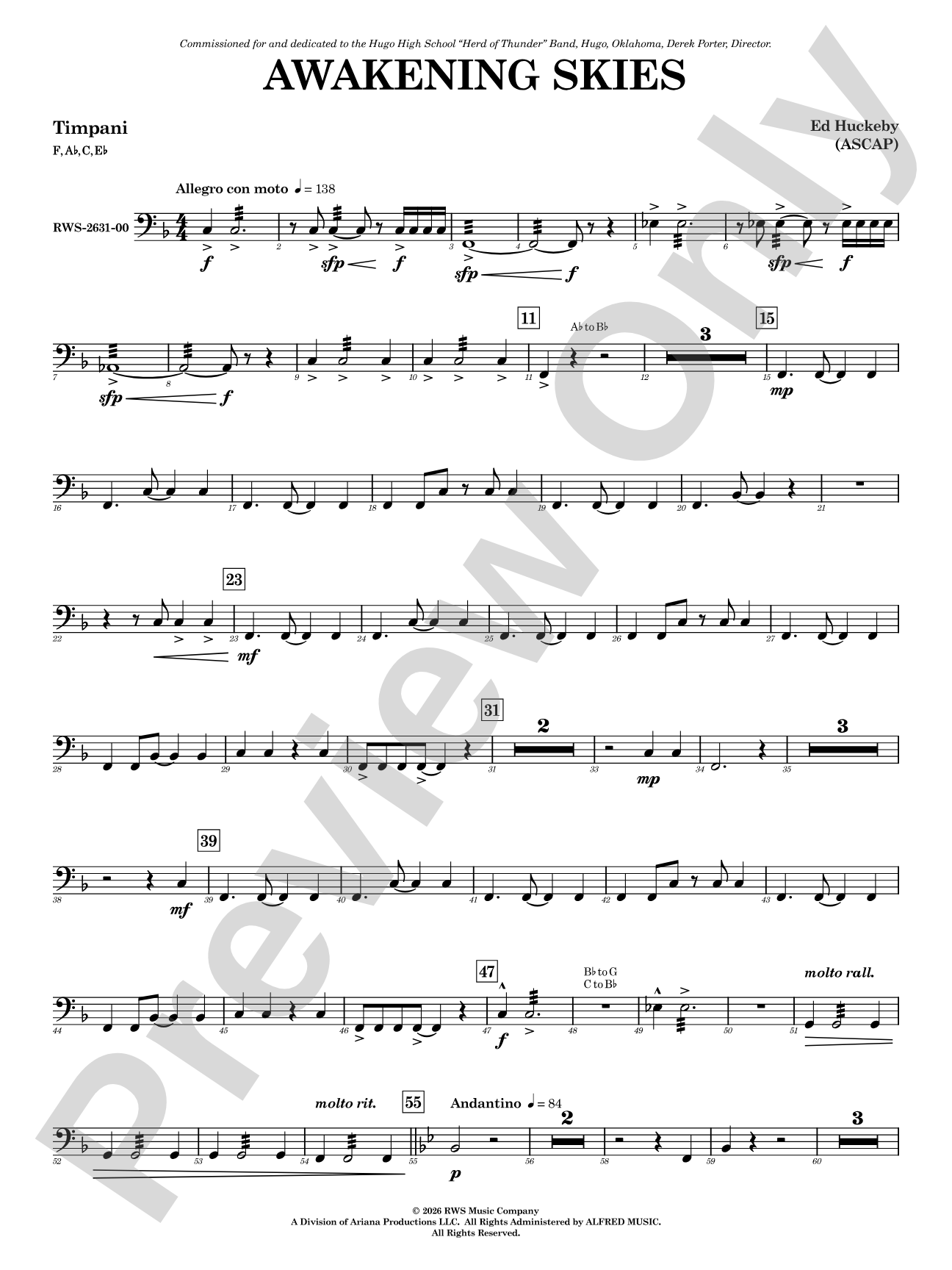 Awakening Skies: Timpani