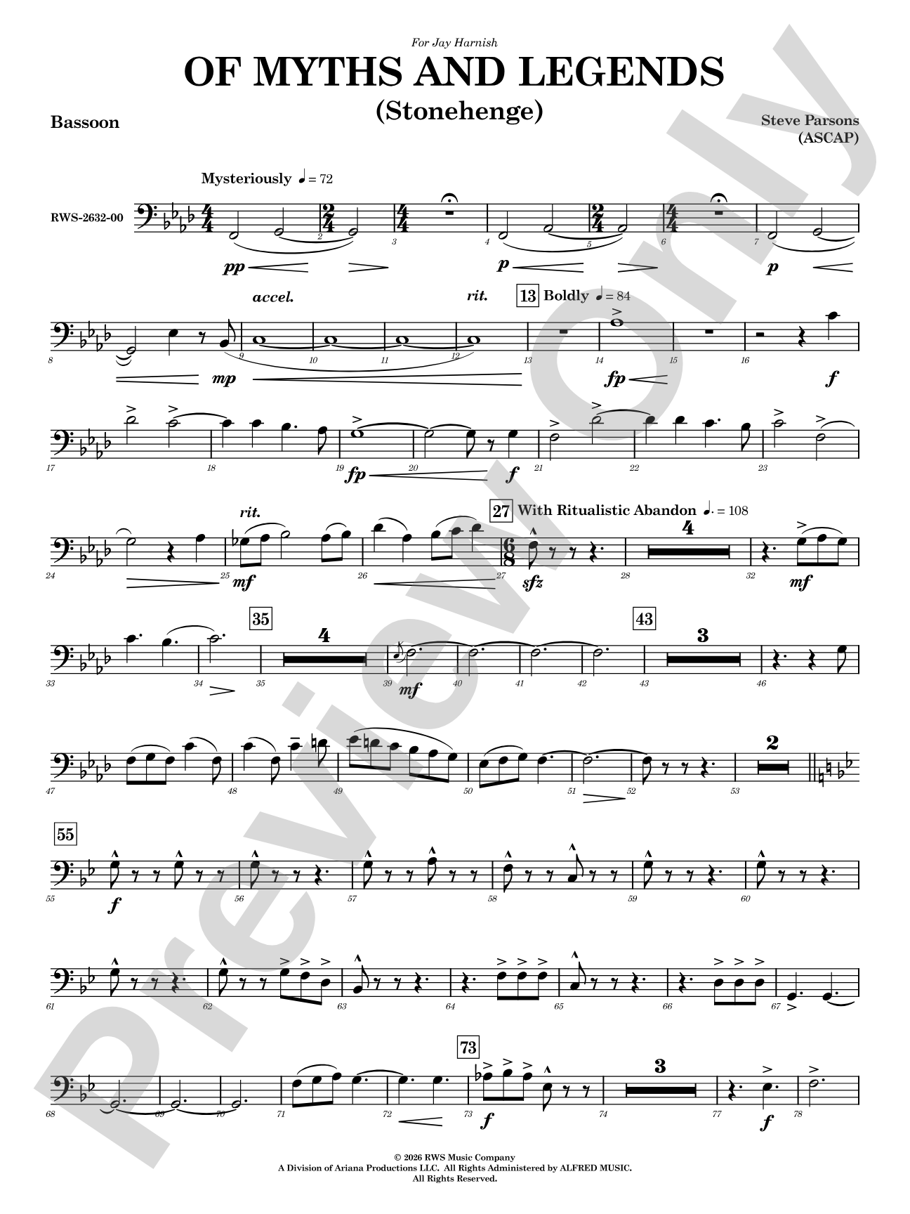 Of Myths and Legends: Bassoon