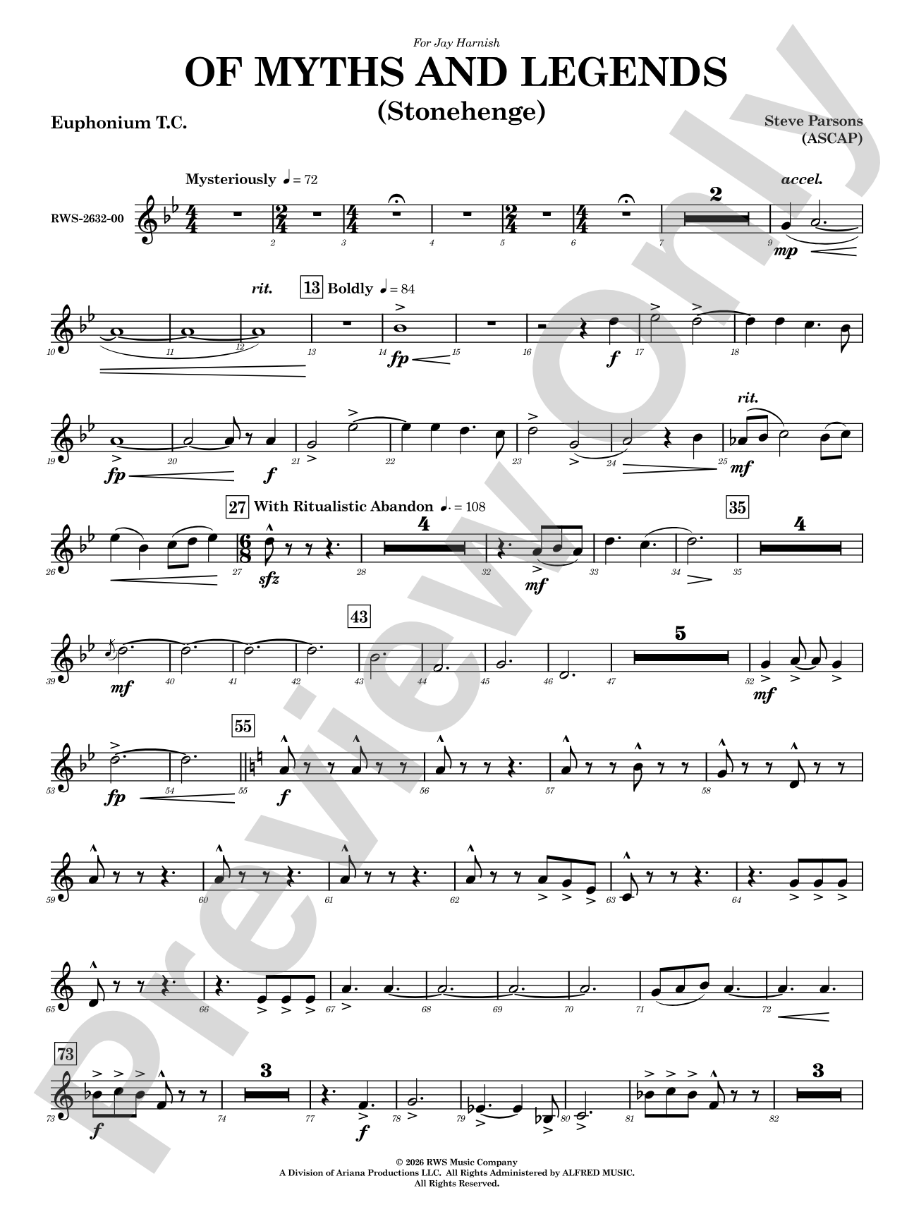Of Myths and Legends: Baritone T.C.