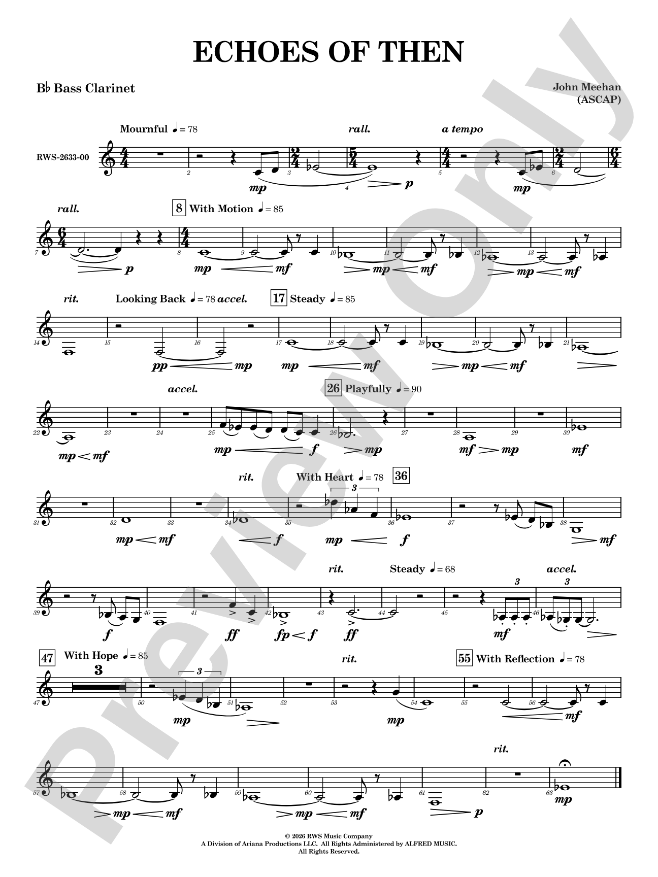 Echoes of Then: B-flat Bass Clarinet