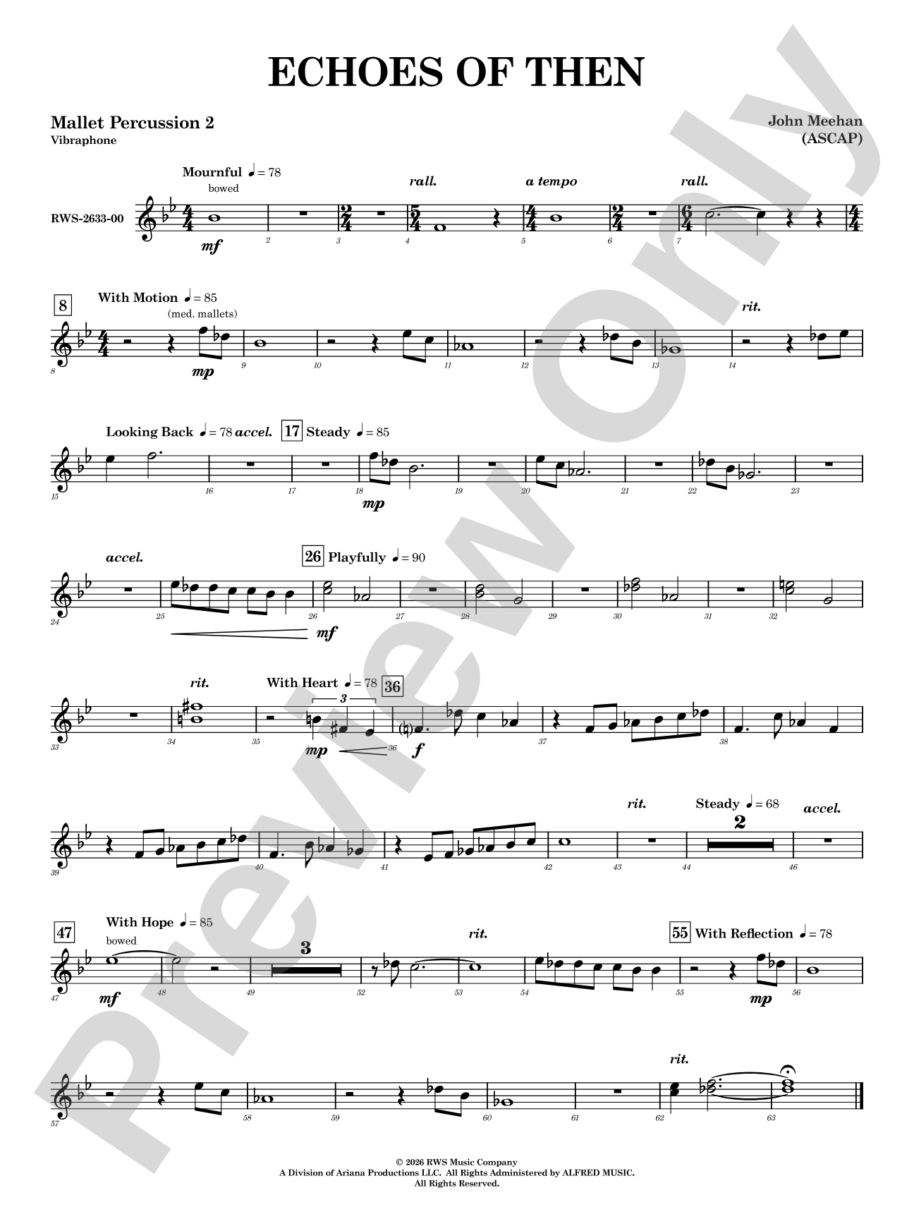 Echoes of Then: 2nd Mallet Percussion