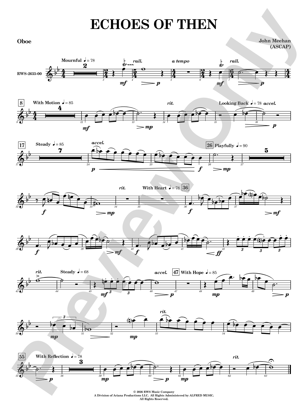 Echoes of Then: Oboe