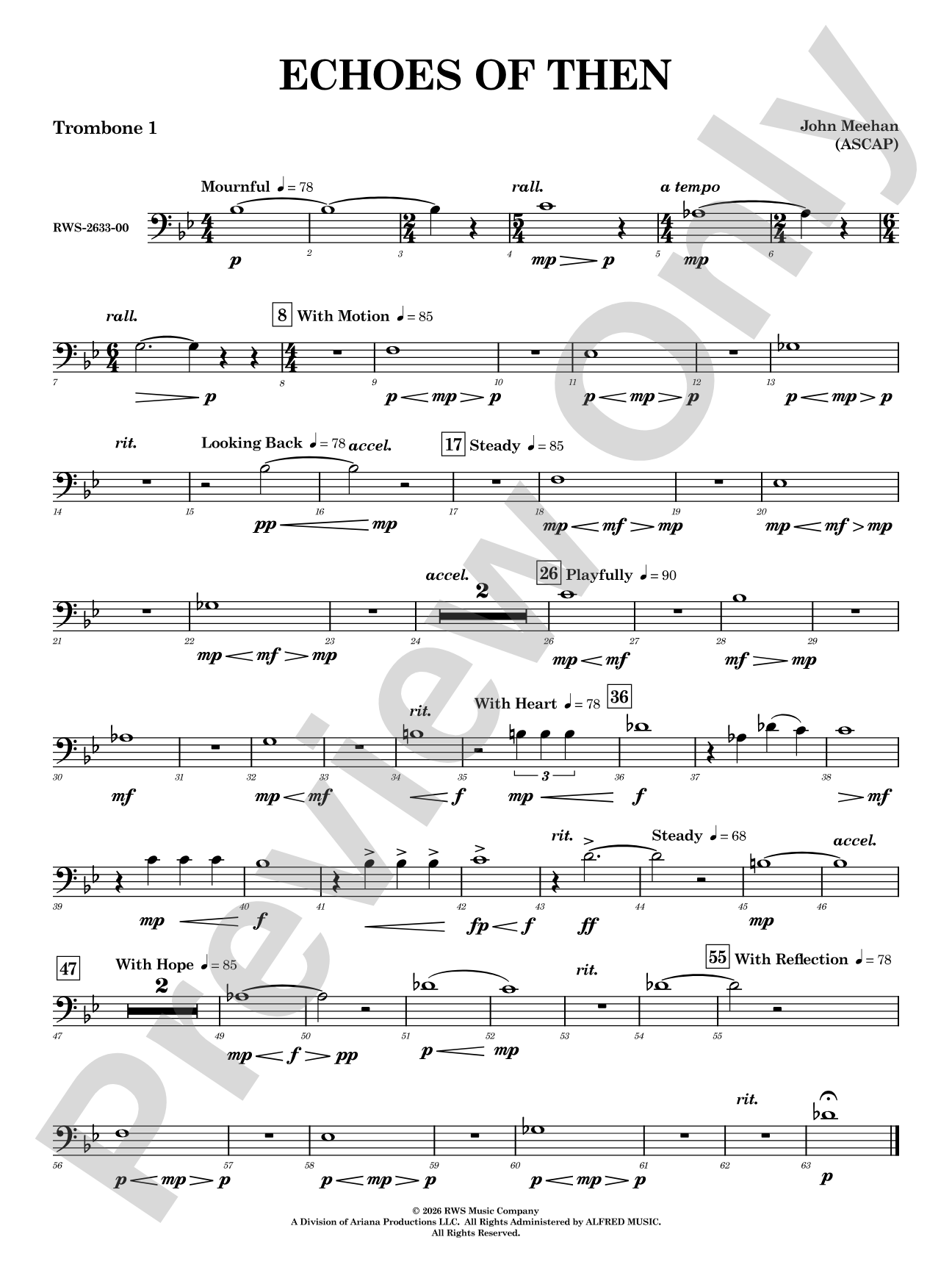 Echoes of Then: 1st Trombone