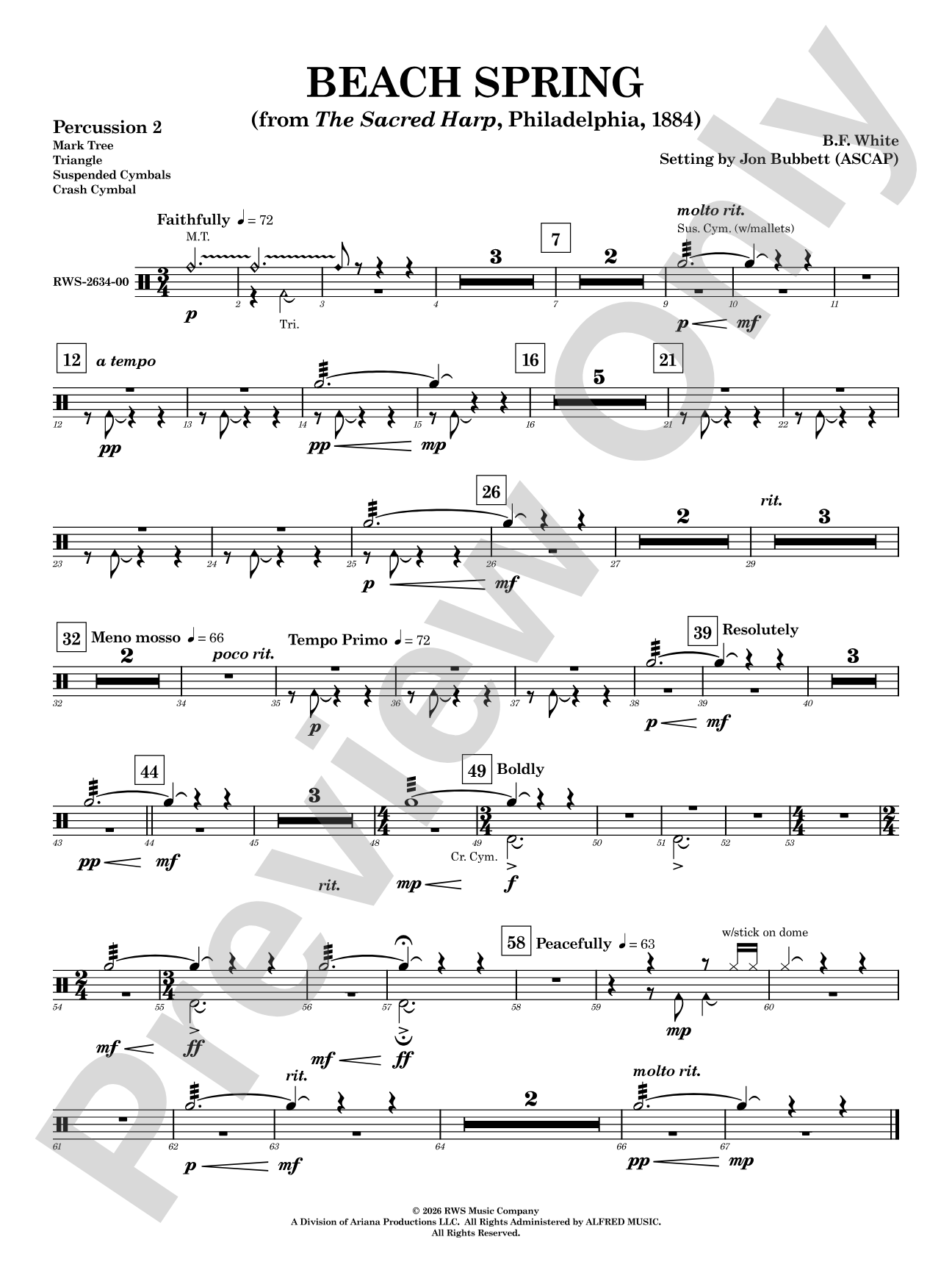 Beach Spring: 2nd Percussion