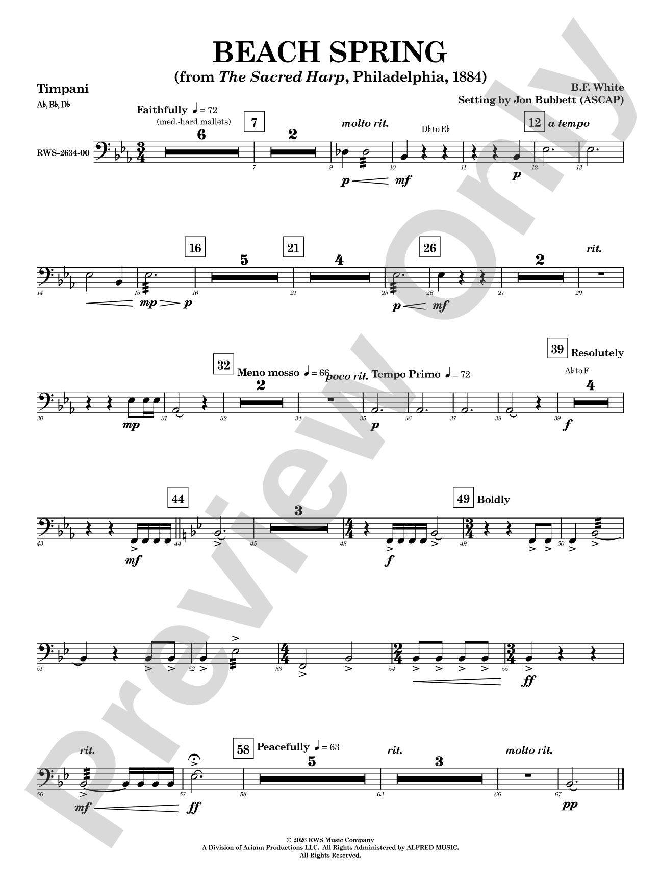 Beach Spring: Timpani
