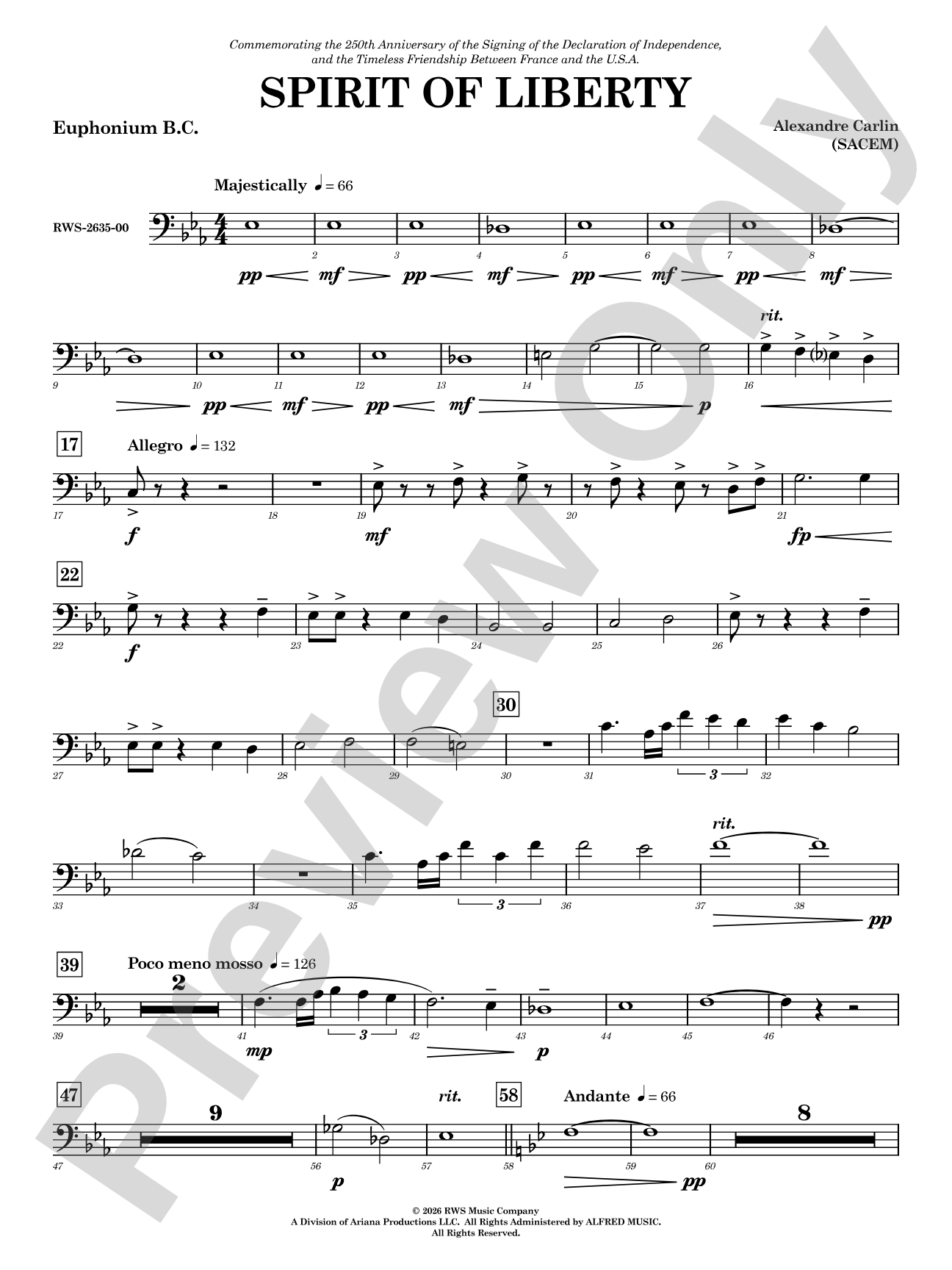 Spirit of Liberty: Baritone B.C.