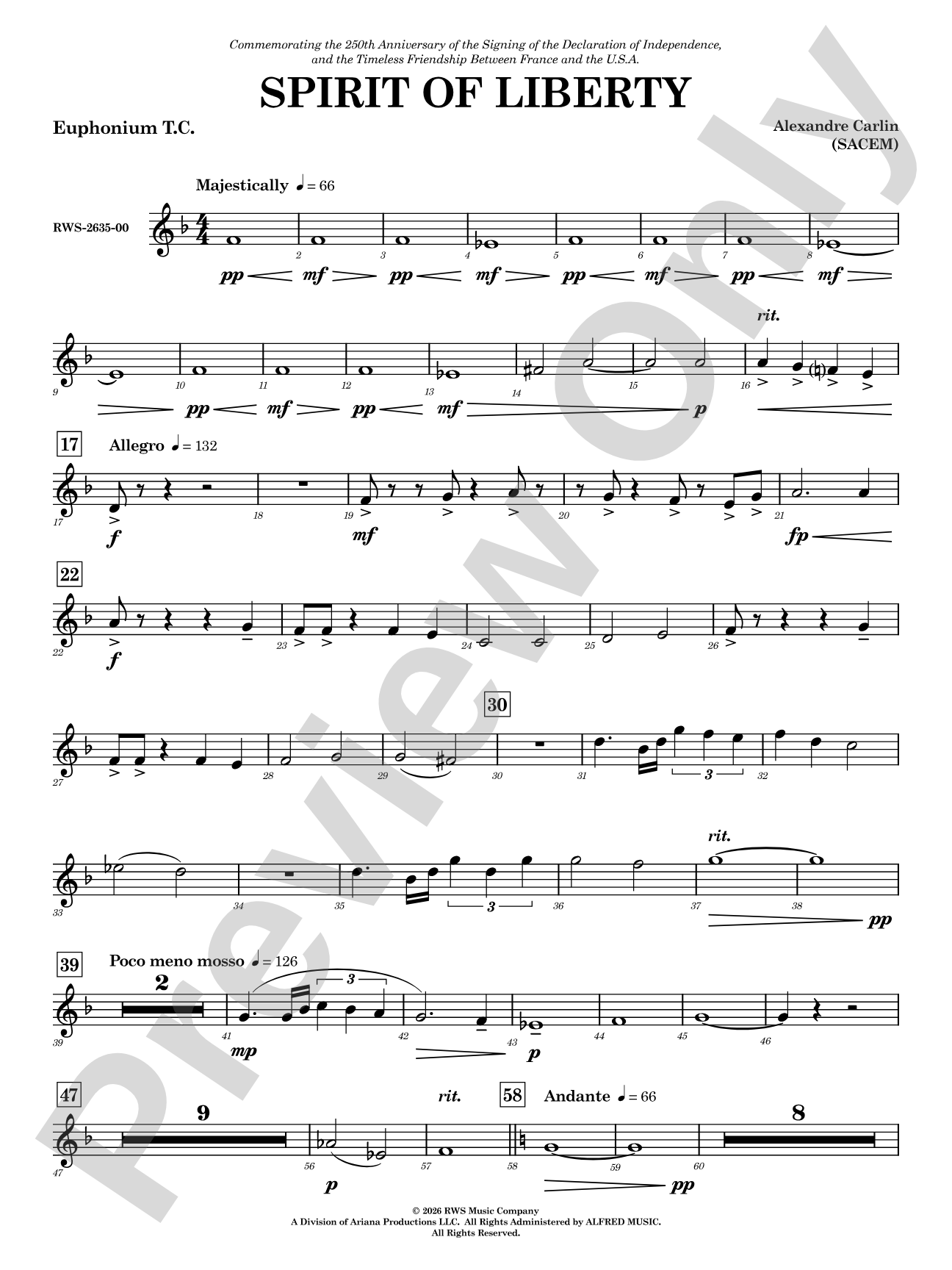 Spirit of Liberty: Baritone T.C.