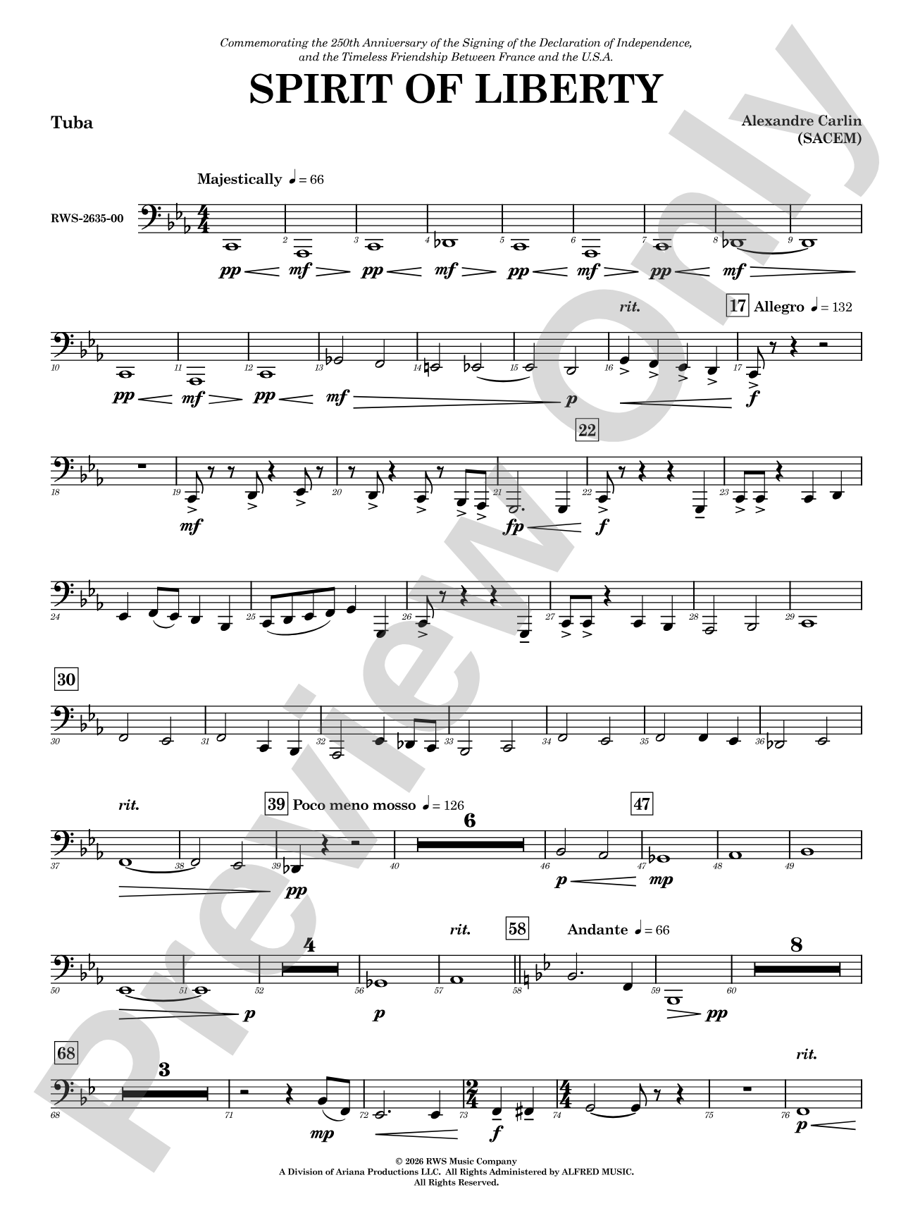 Spirit of Liberty: Tuba