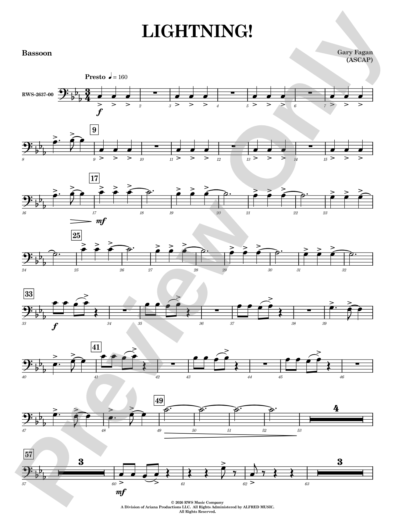 Lightning!: Bassoon