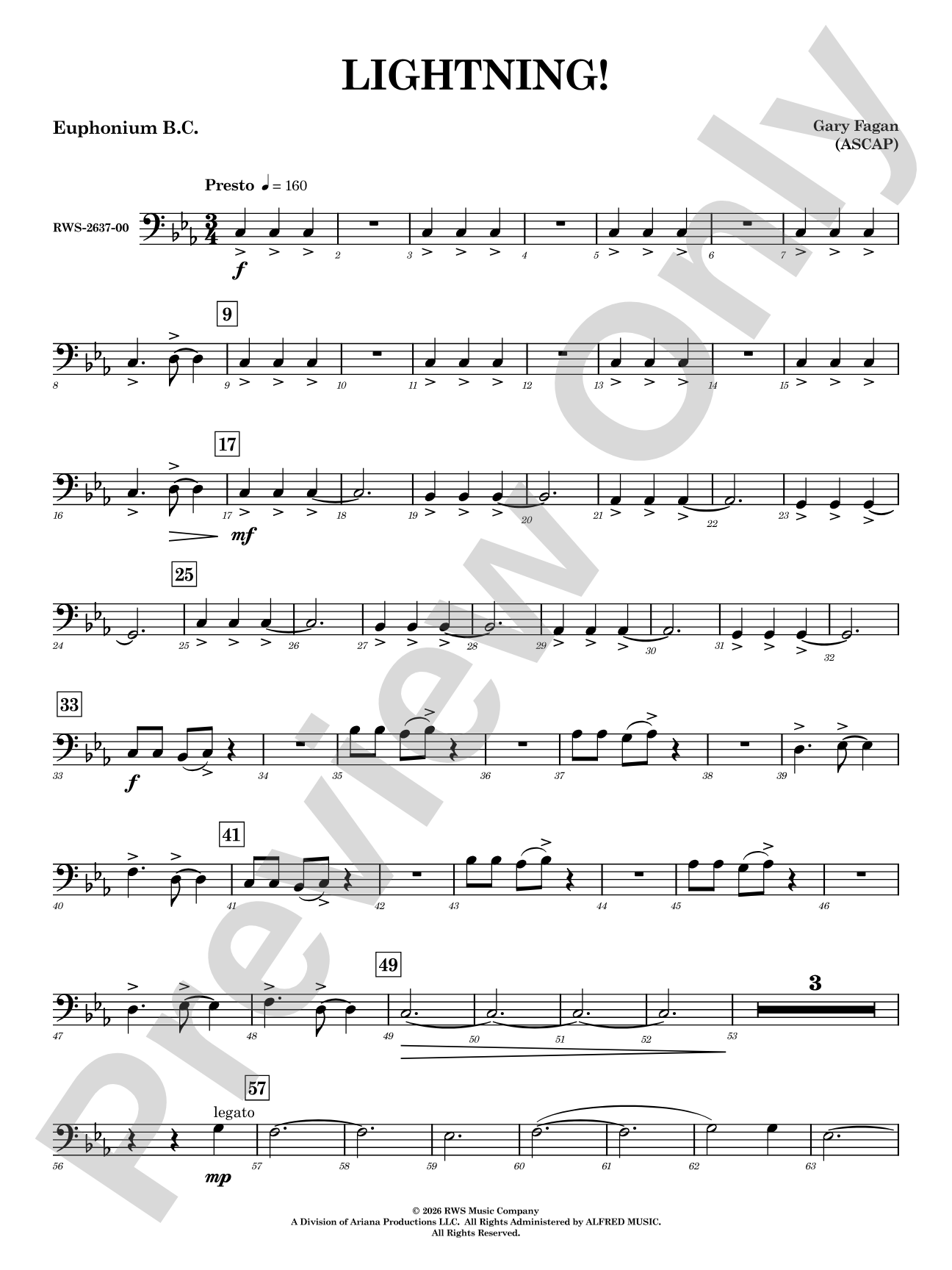 Lightning!: Baritone B.C.