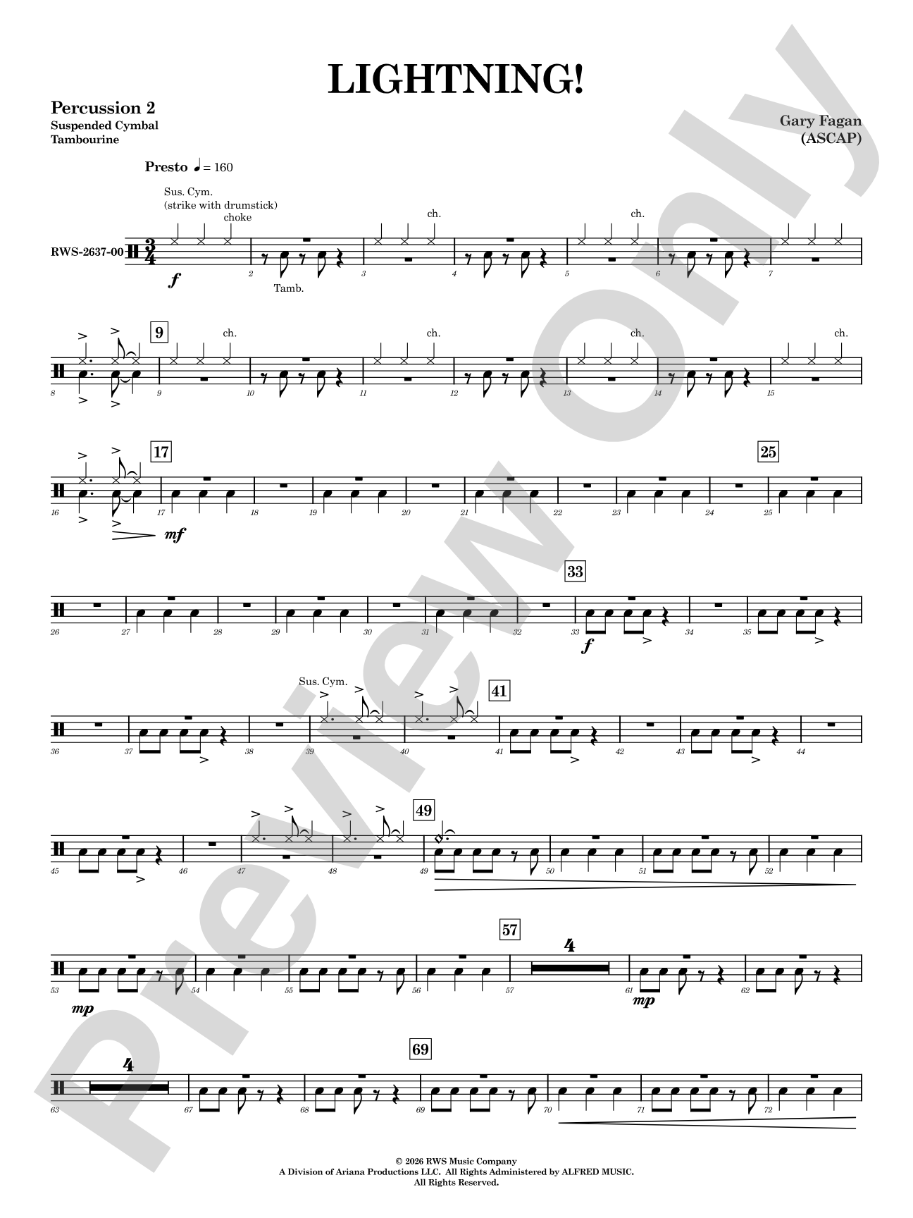 Lightning!: 2nd Percussion