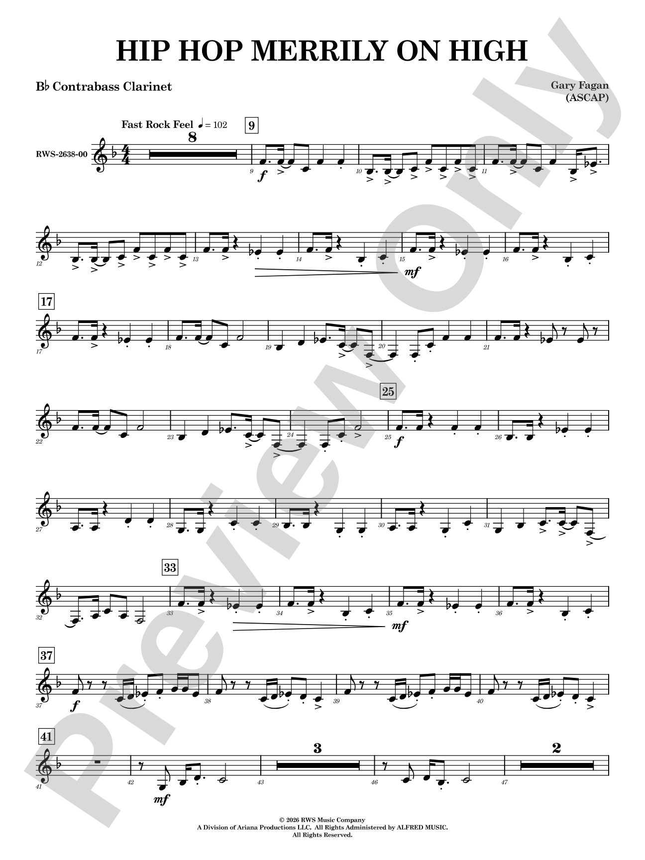 Hip Hop Merrily on High: B-flat Contrabass Clarinet