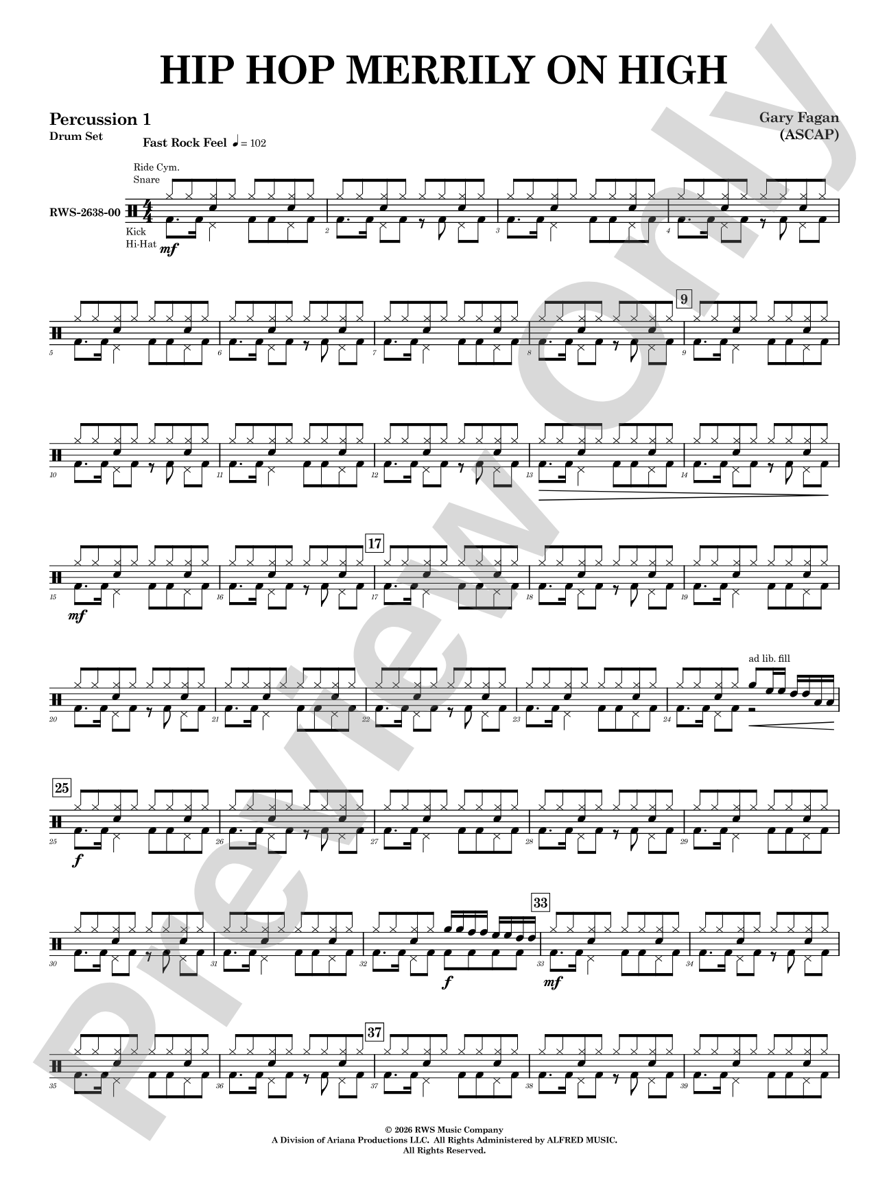 Hip Hop Merrily on High: 1st Percussion