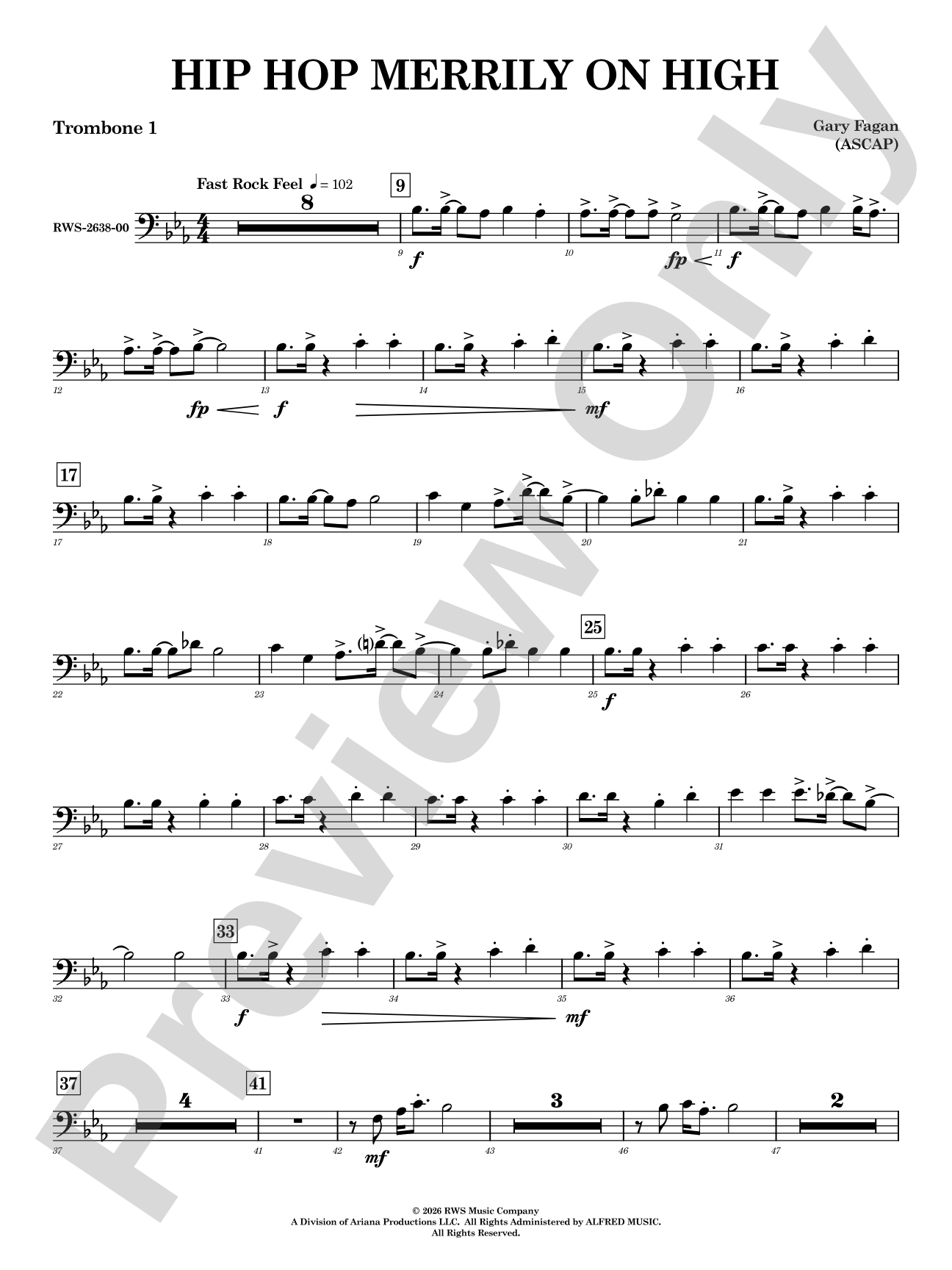 Hip Hop Merrily on High: 1st Trombone